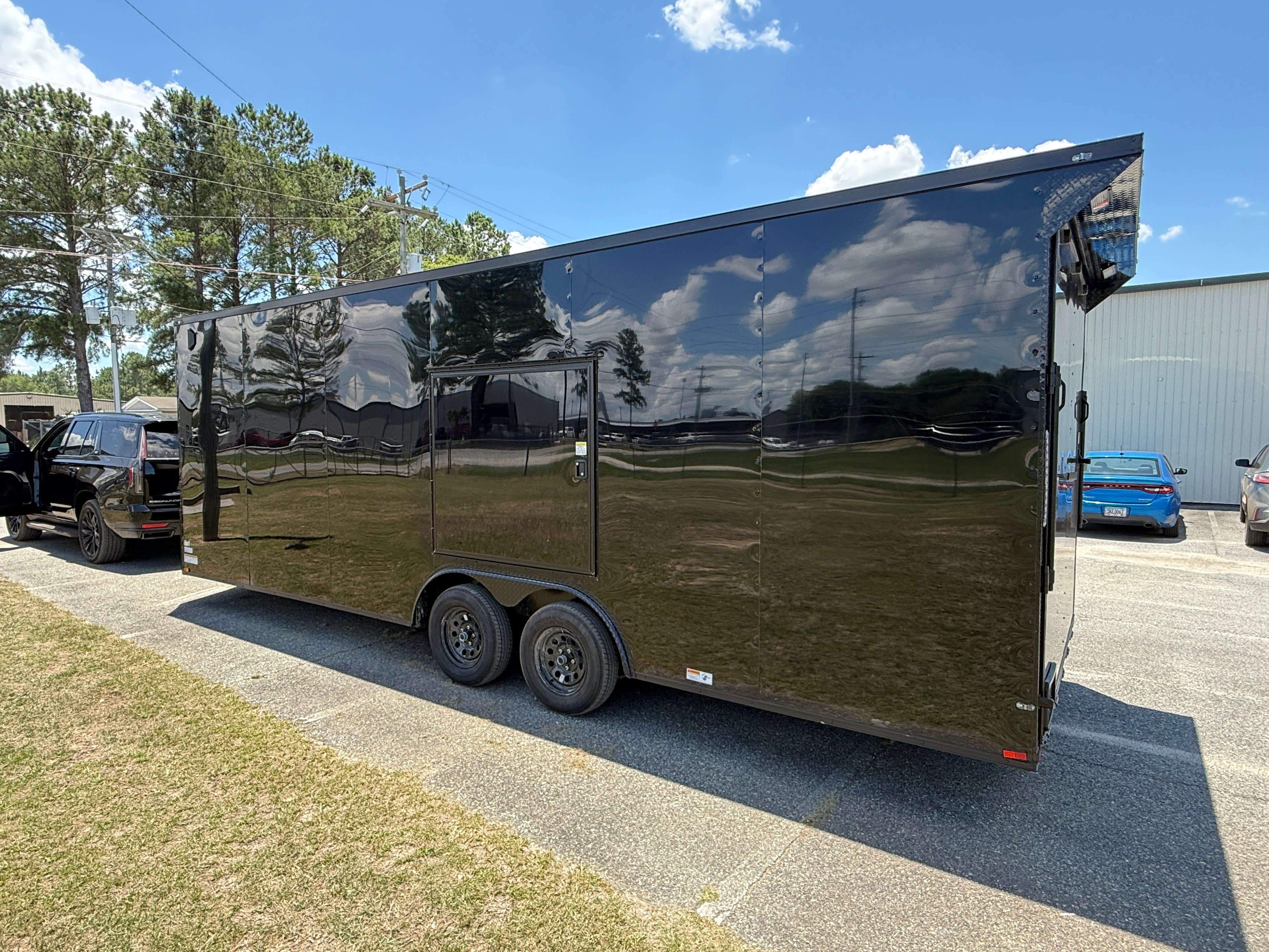 8.5X24TA Black Standard Car Hauler Trailer
