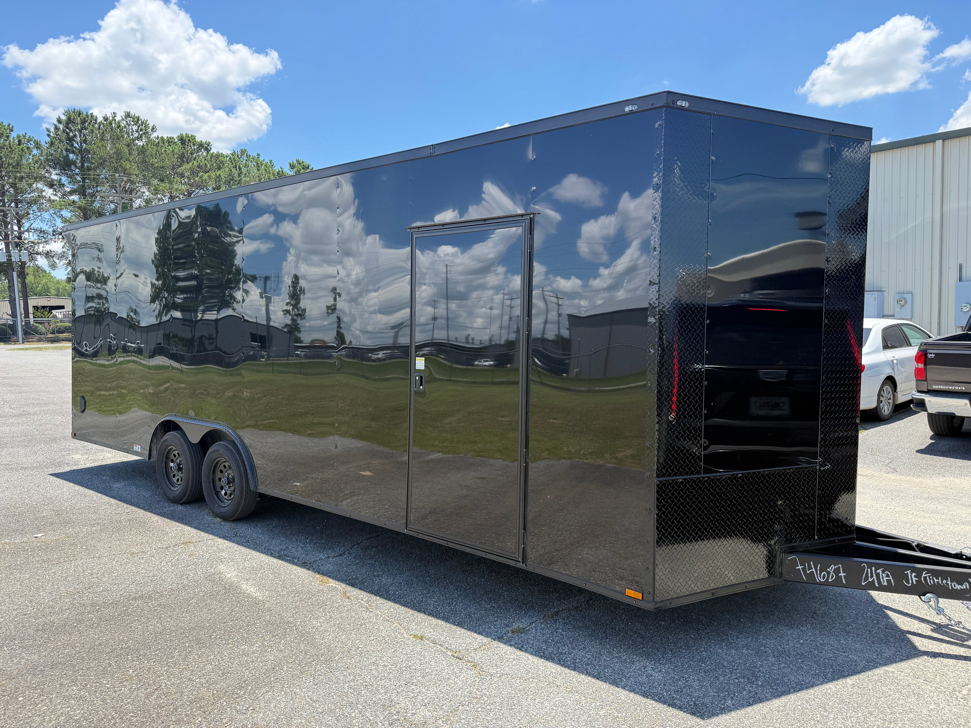 8.5X24TA Black Standard Car Hauler Trailer
