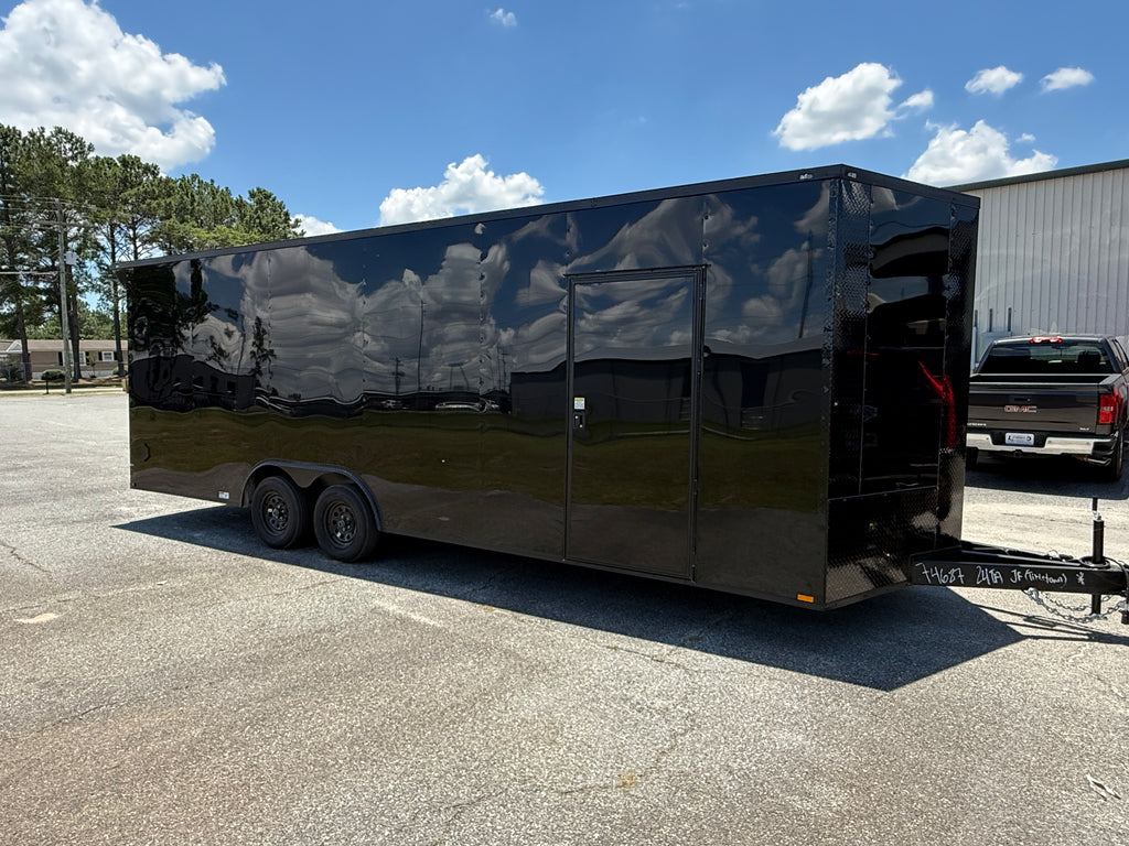 8.5X24TA Black Standard Car Hauler Trailer