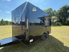8.5X14TA Black Concession Trailer