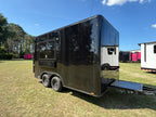 8.5X14TA Black Concession Trailer