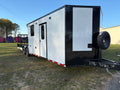 8.5X32TA White Hybrid Trailer