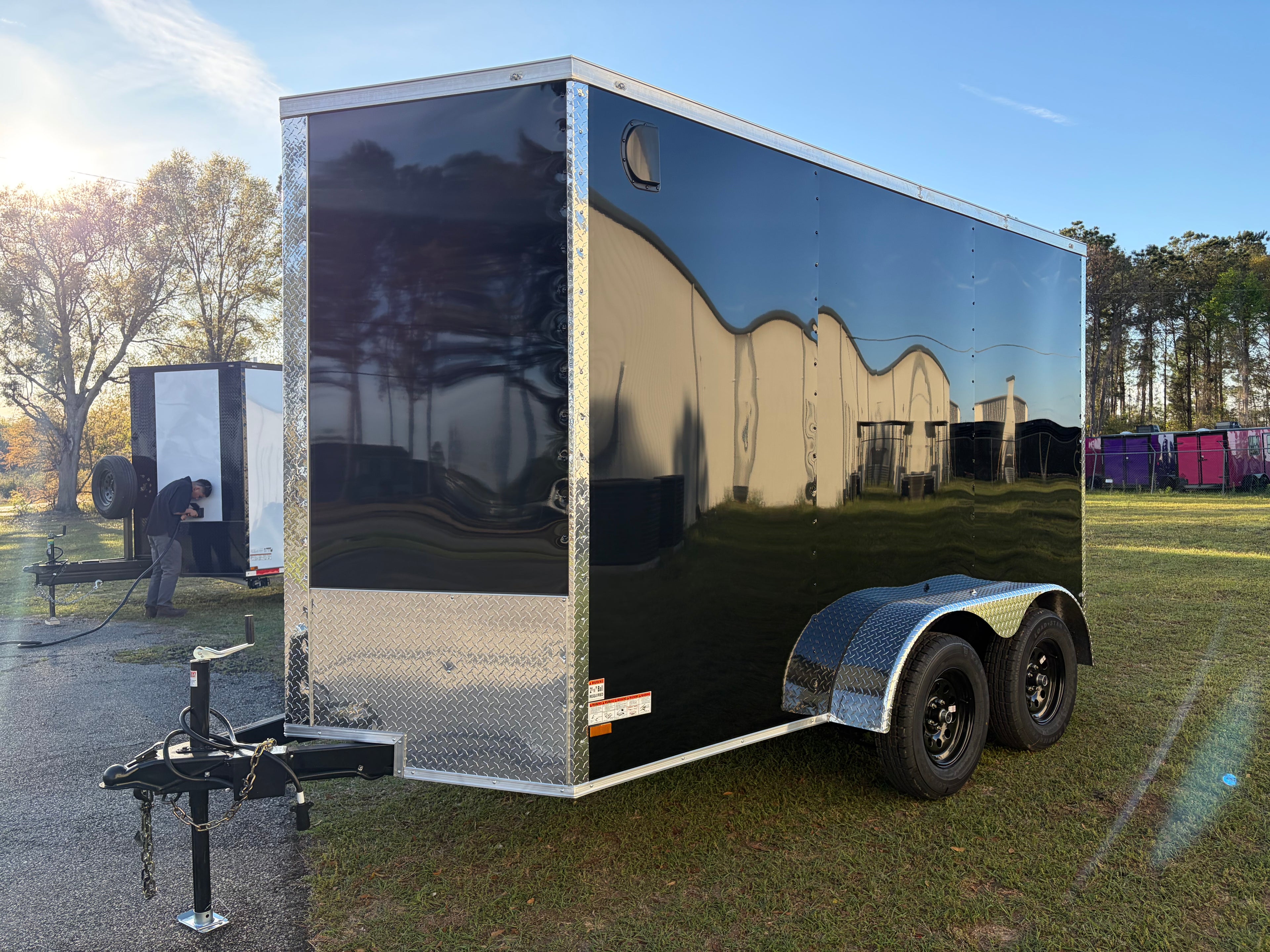 6X12TA Black Standard Trailer