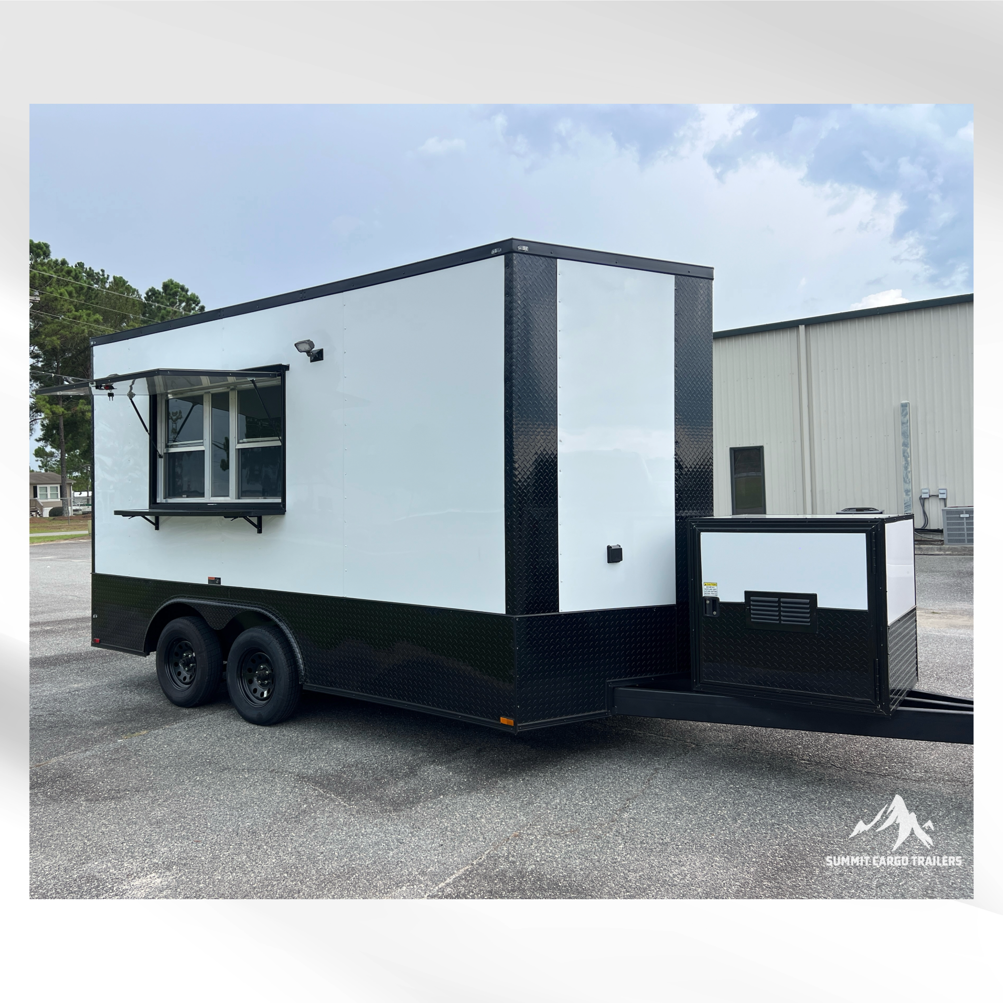 8.5X14TA White Concession Trailer