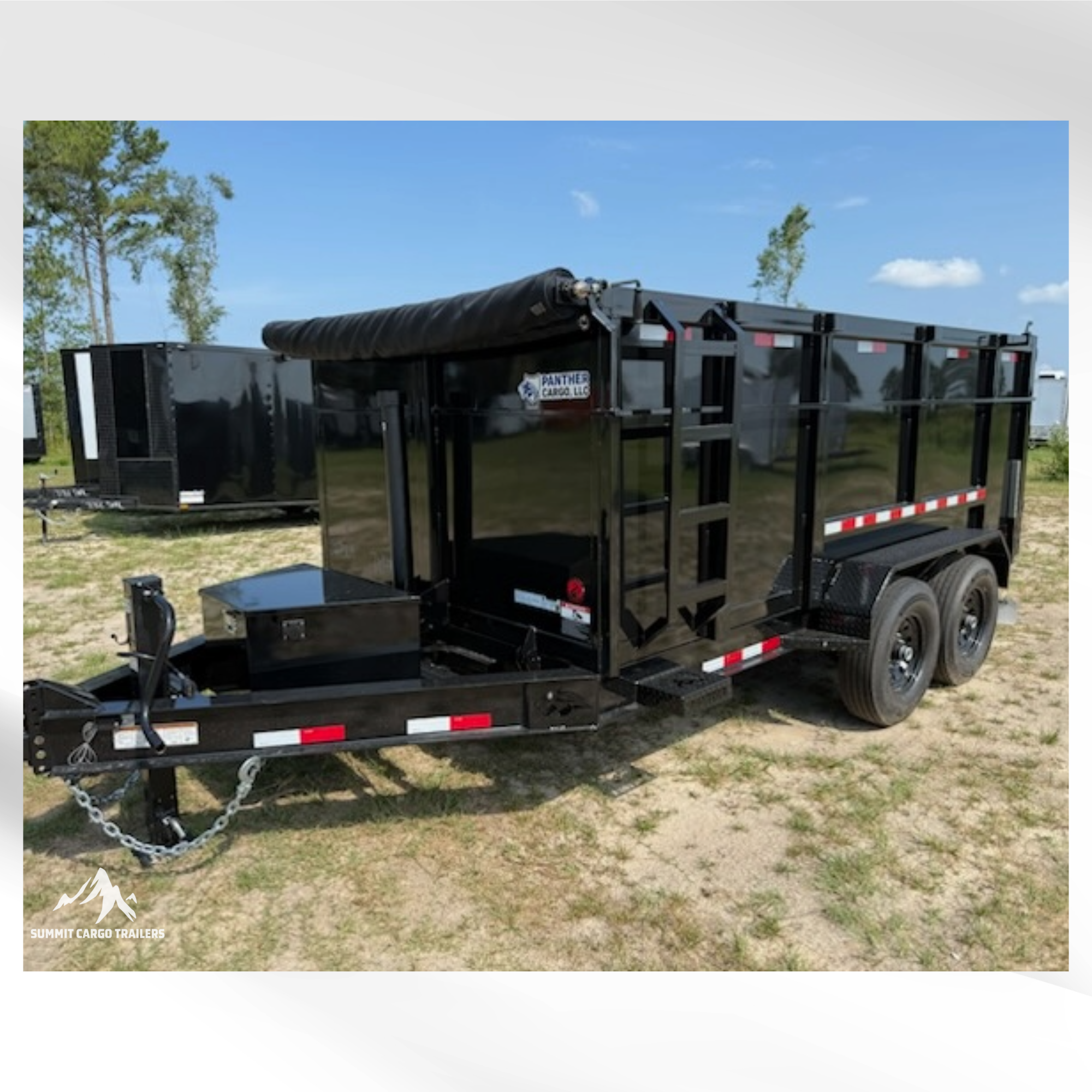 7x14TA Black Dump Trailer