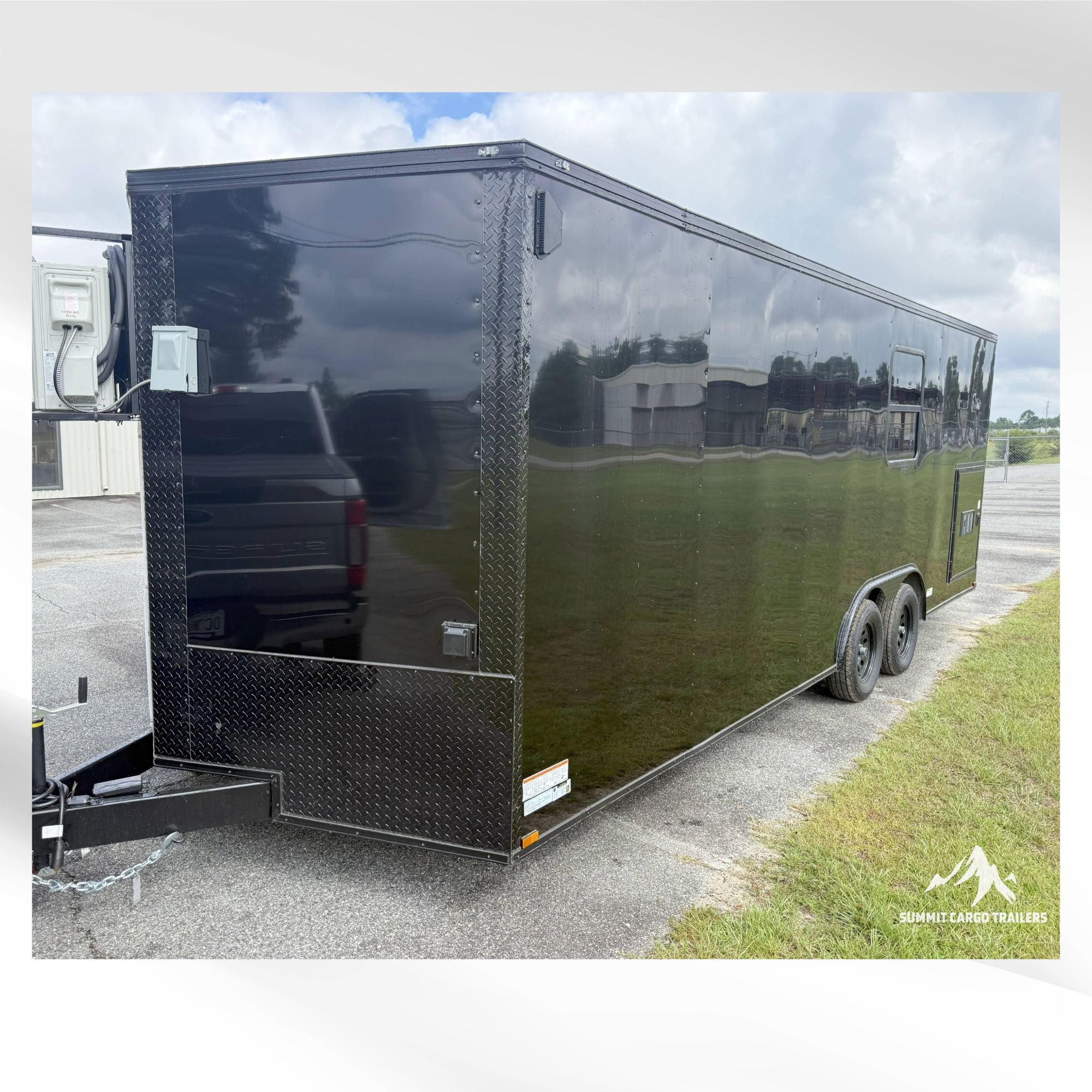8.5X22TA Black Office Trailer