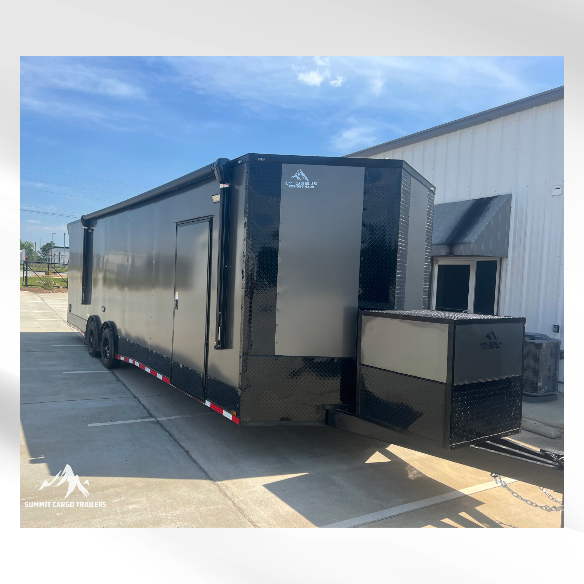 8.5X28TA3 Charcoal Race Ready Trailer