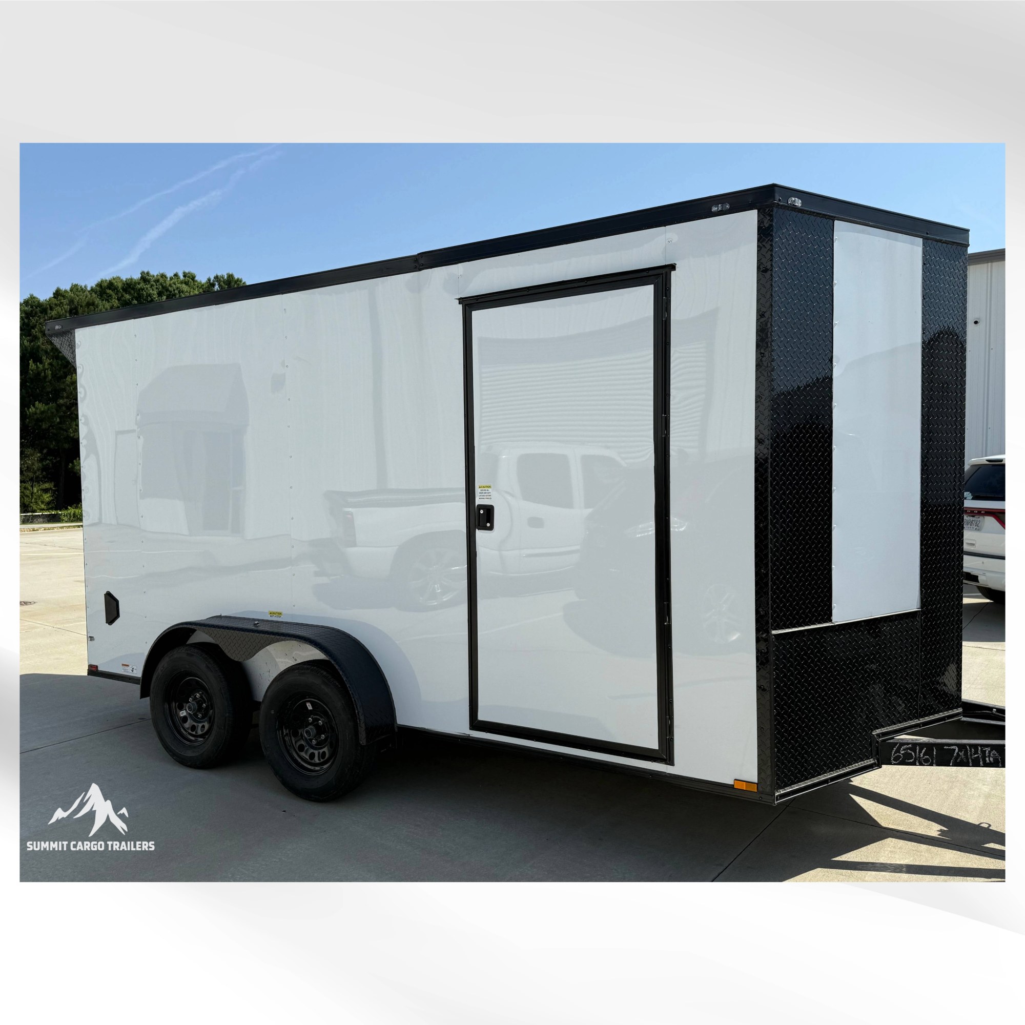 7X14TA White Standard Trailer