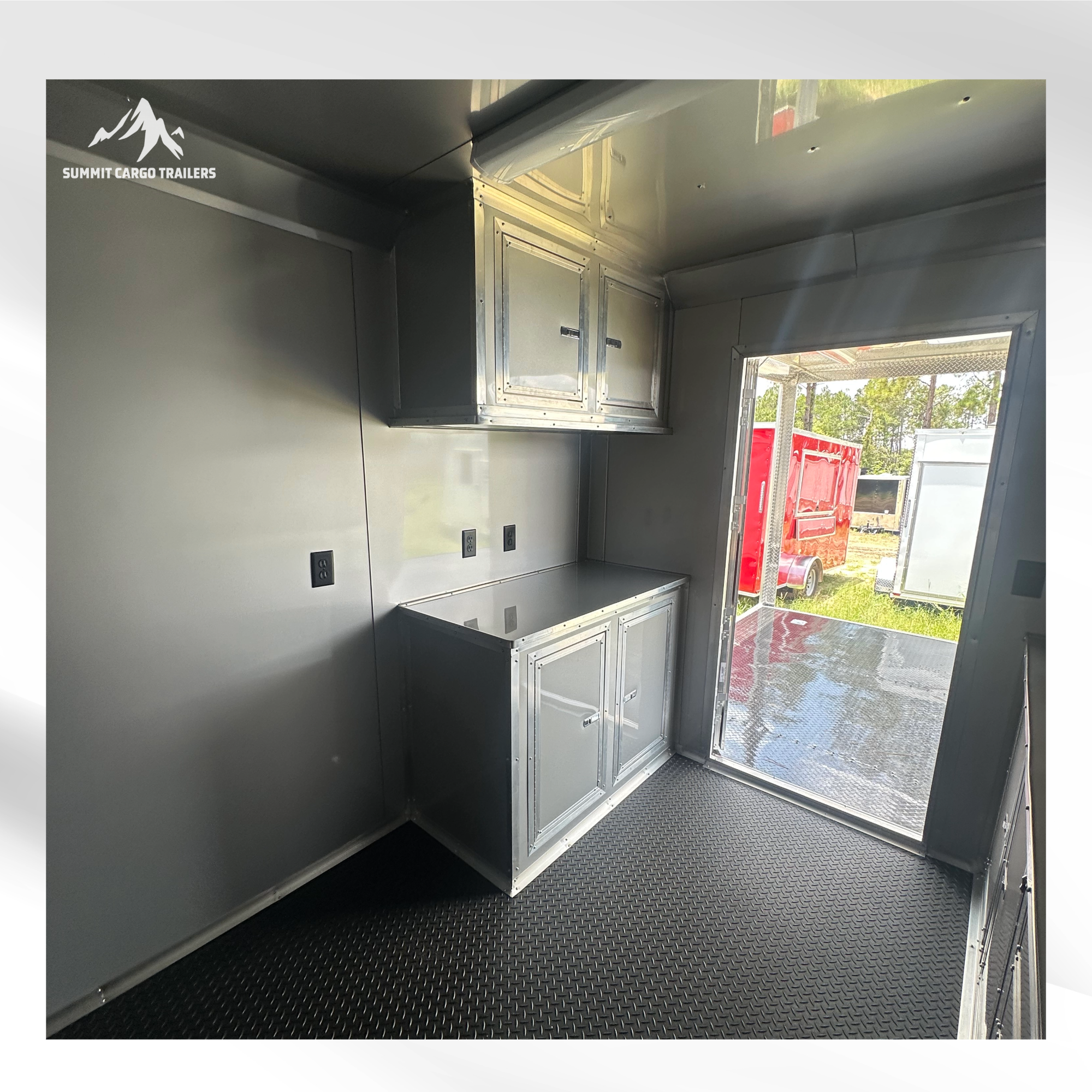 8.5X26TA3 Silver Concession Porch Trailer