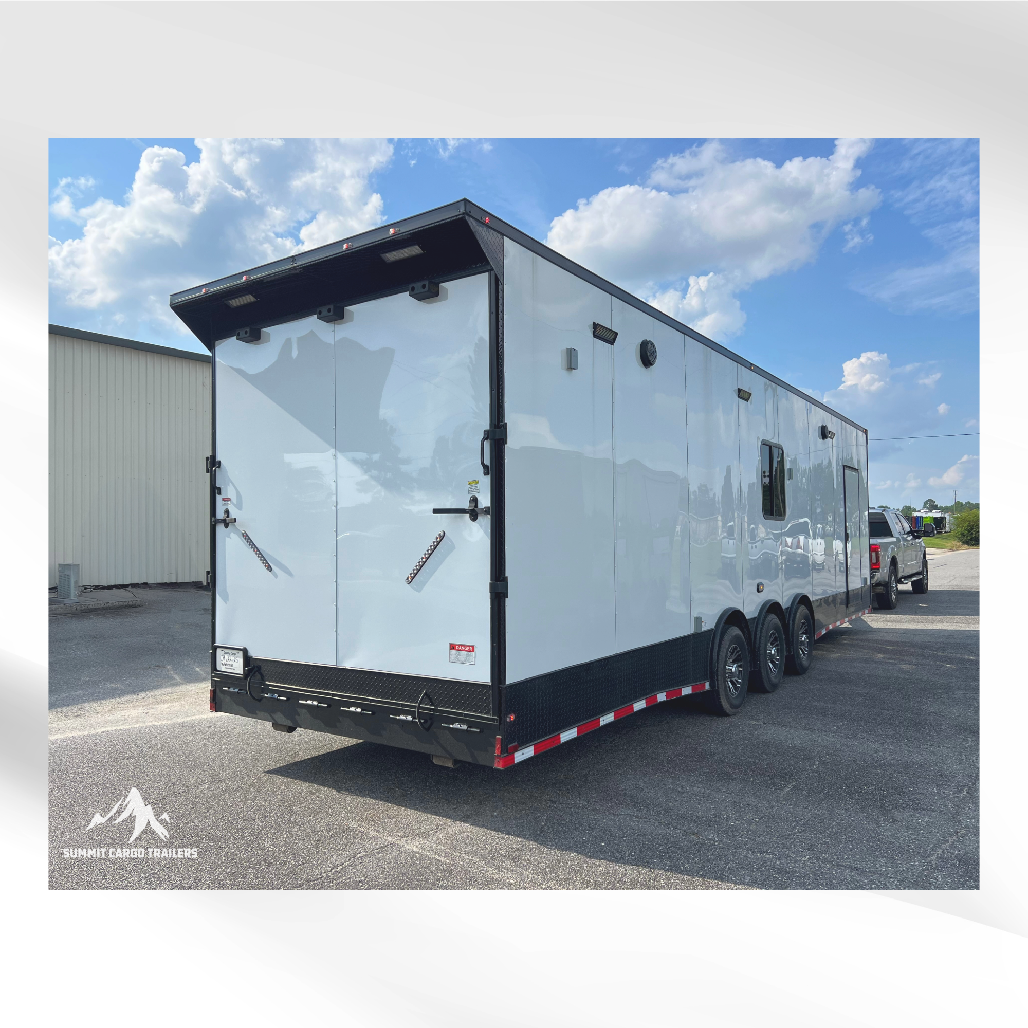 8.5X32TTA White Race Ready Trailer