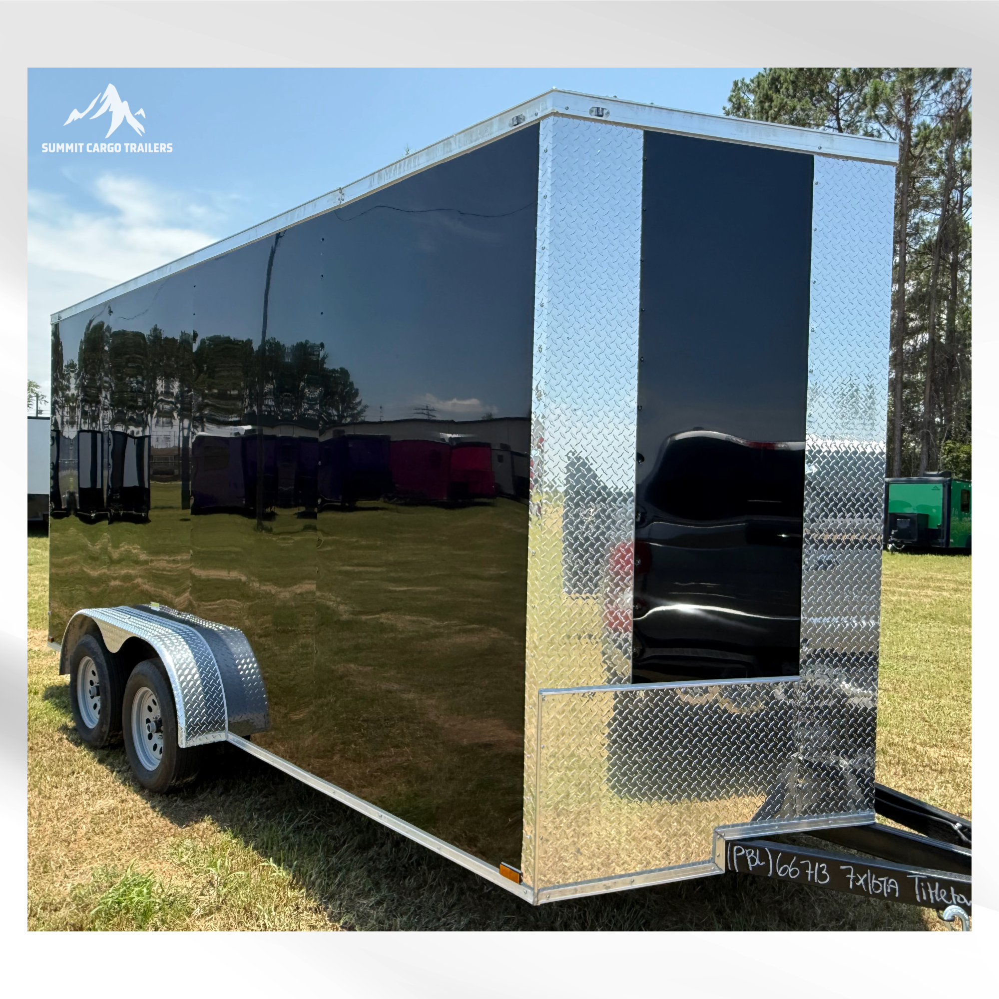 7X16TA Black Standard Trailer