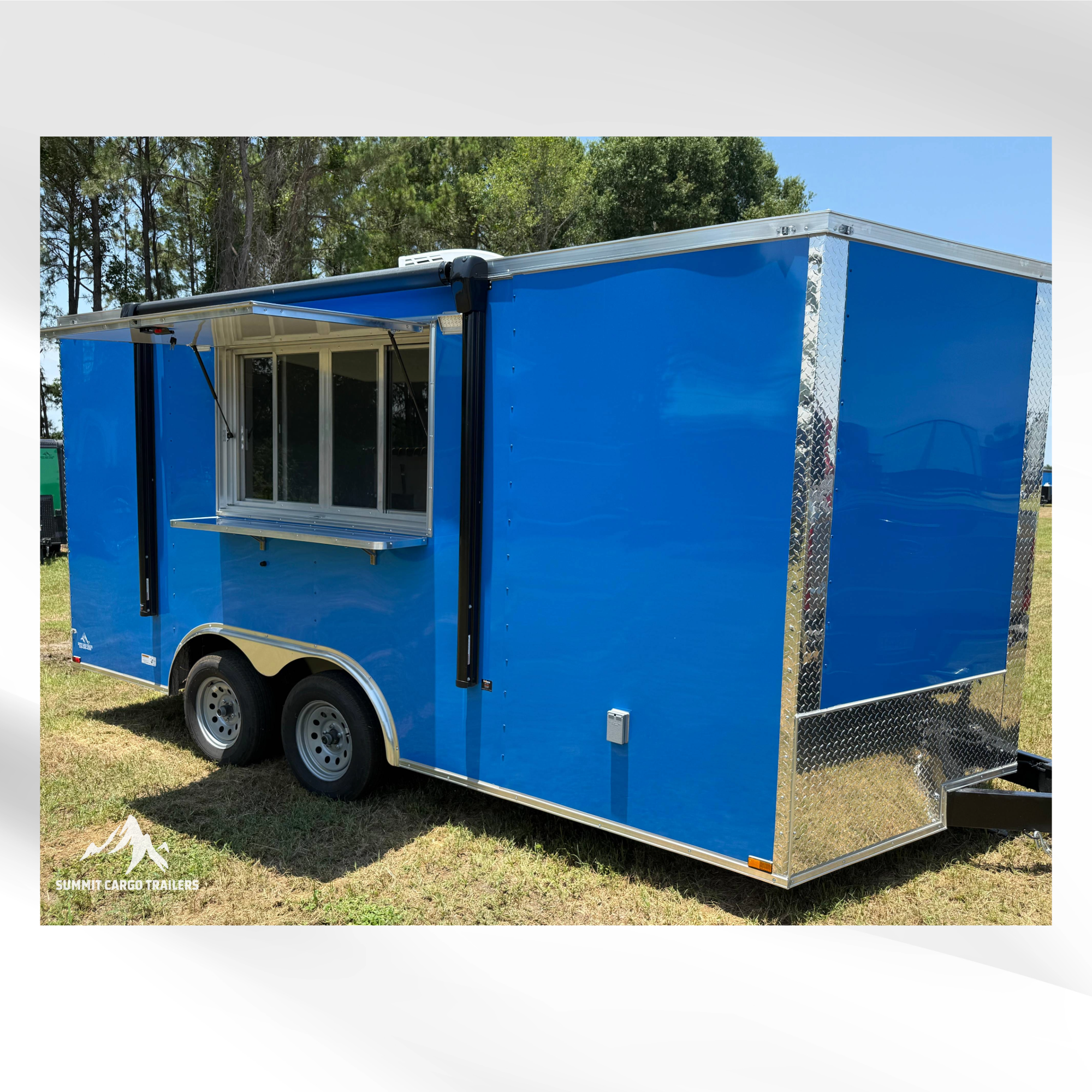 8.5X16TA Blue Concession Trailer