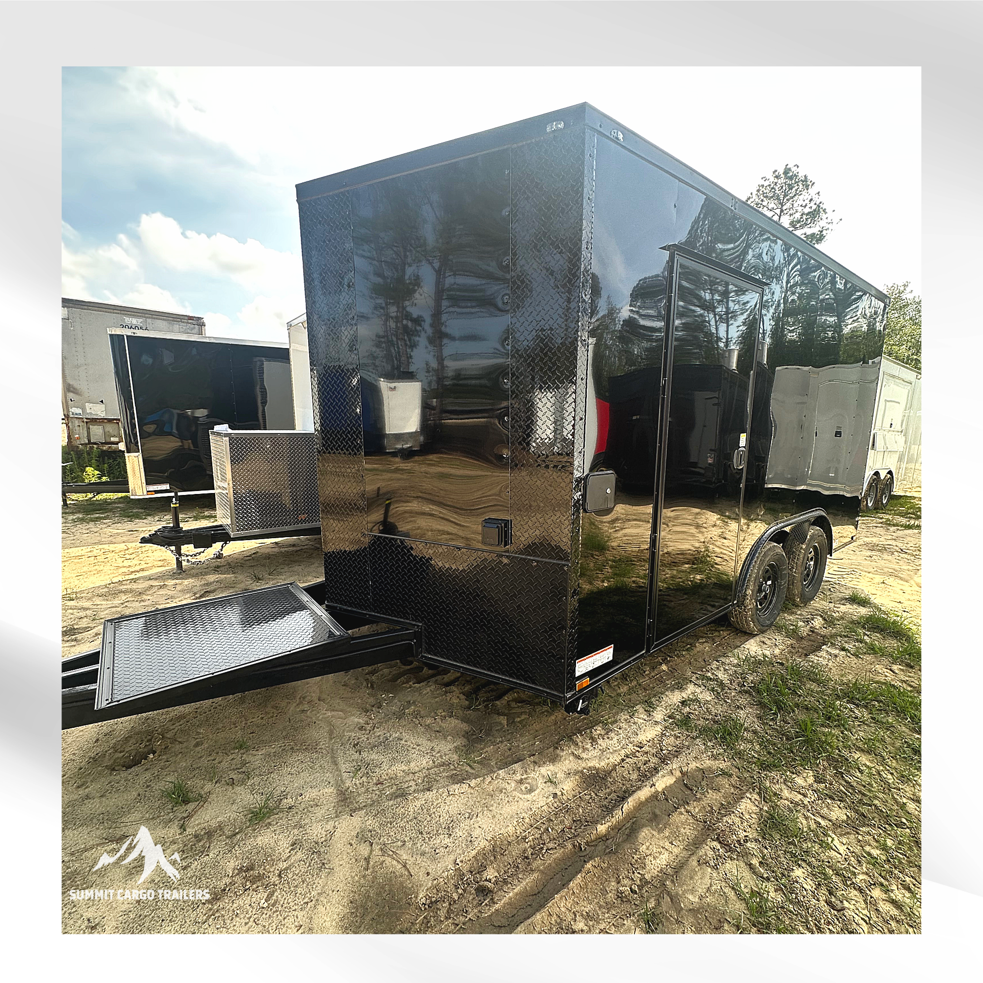 8.5X14TA Black Concession Trailer