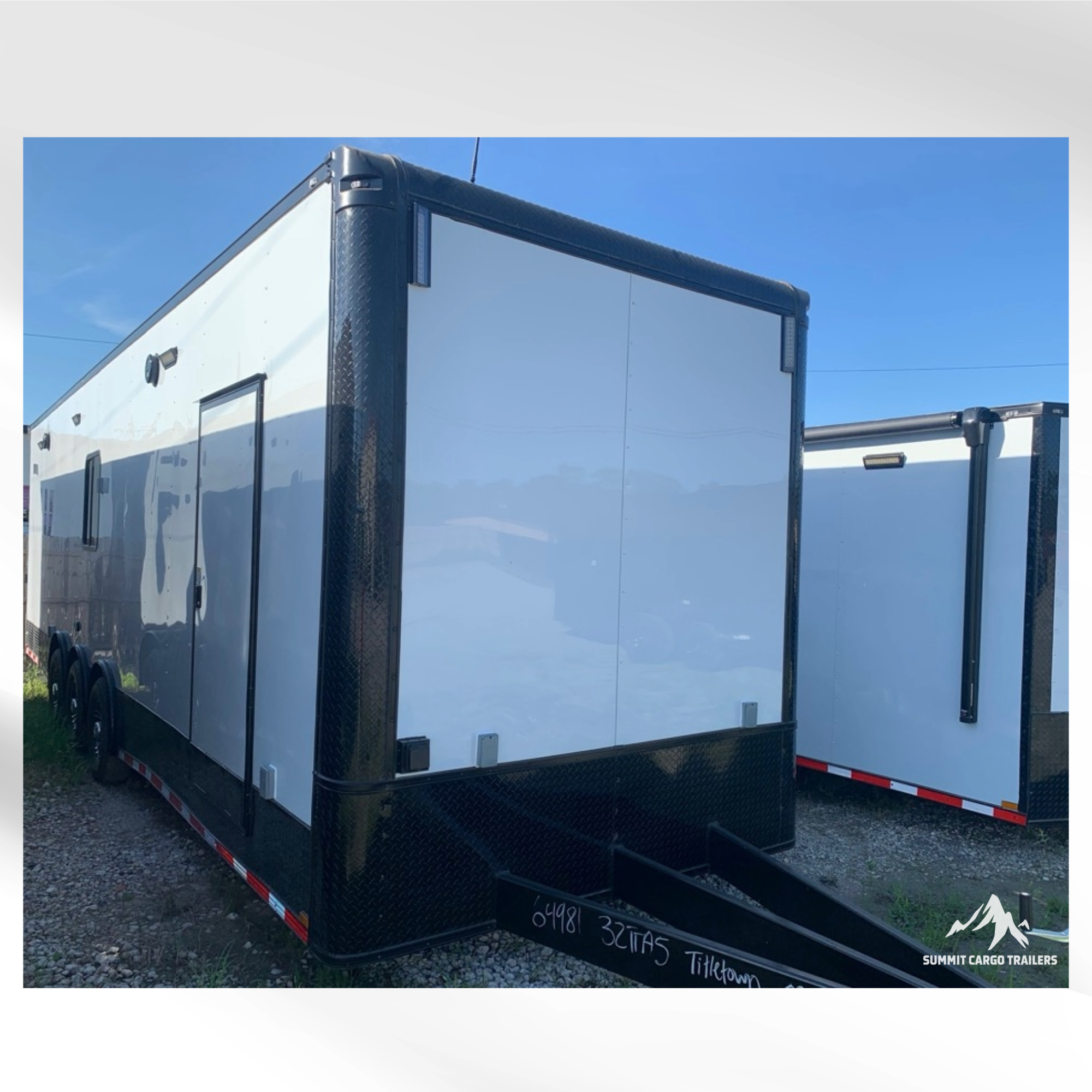 8.5X32TTA White Race Ready Trailer