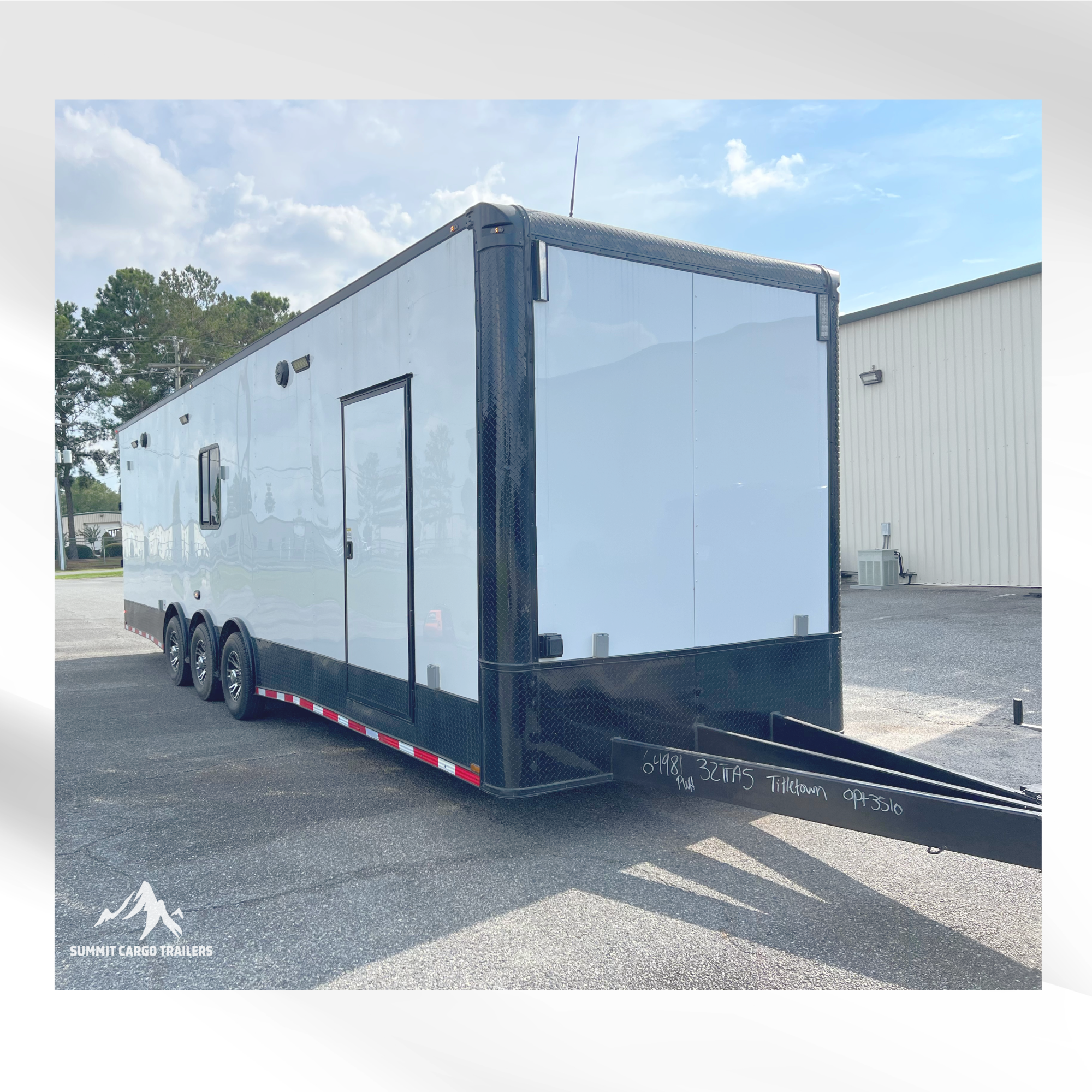 8.5X32TTA White Race Ready Trailer