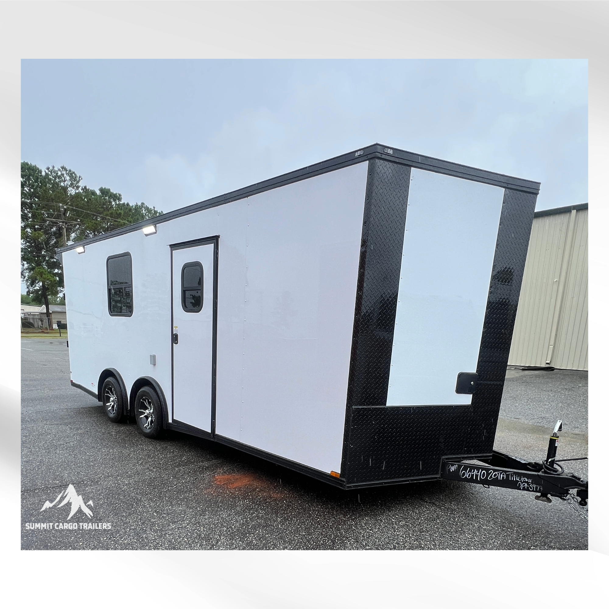8.5X20TA White Race Ready Trailer