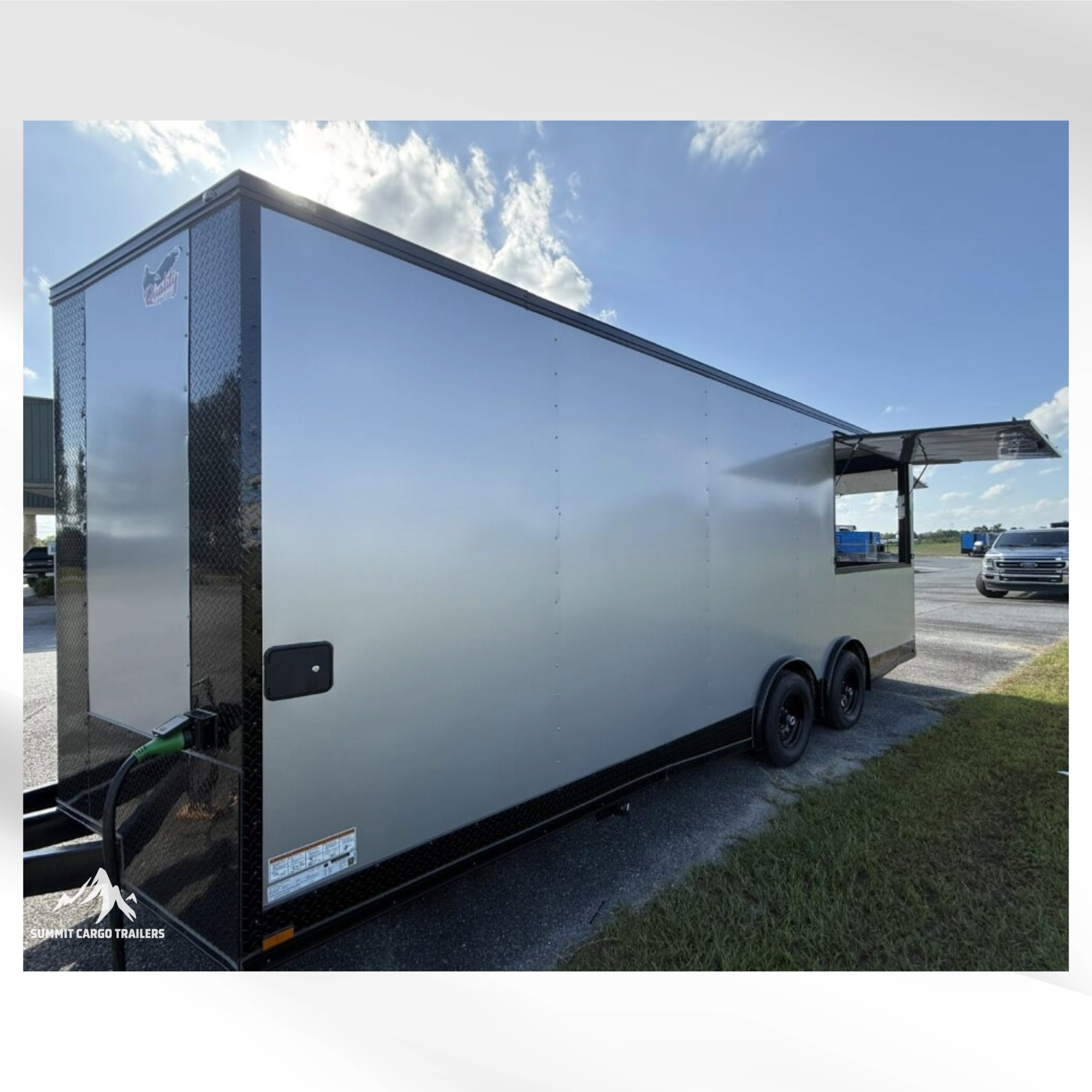 8.5x22TA Silver Gullwing Porch Trailer