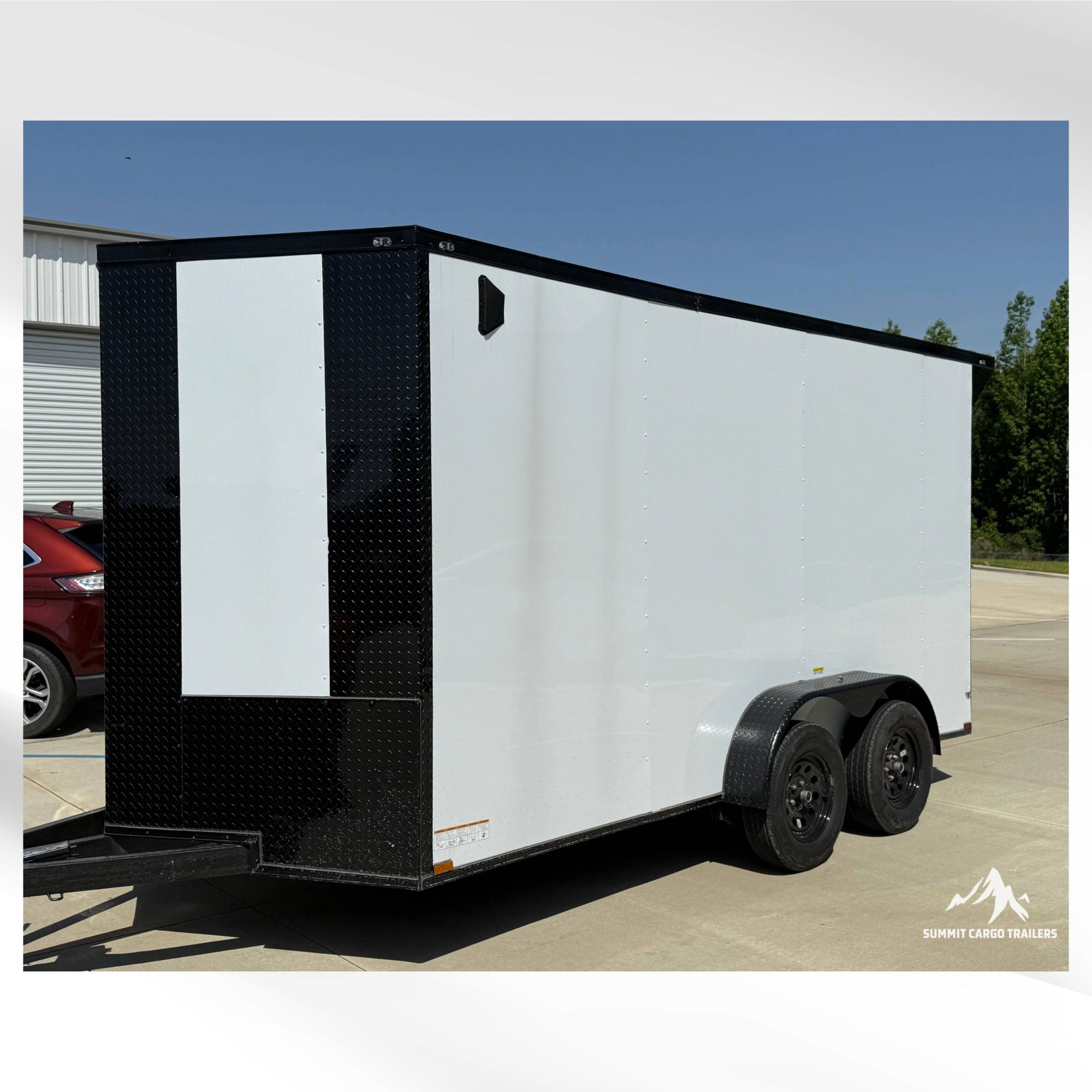 7X14TA White Standard Trailer