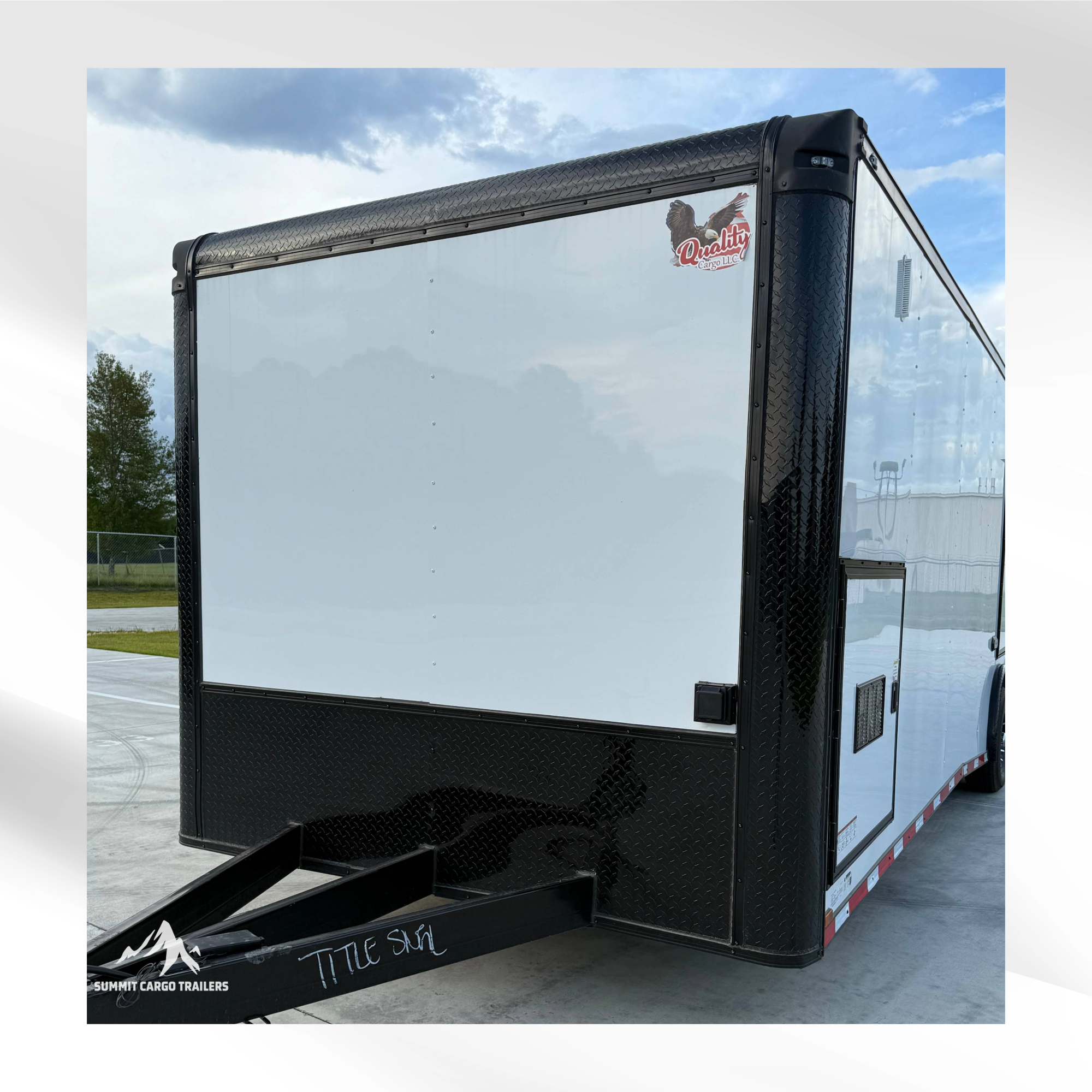 8.5X28TA Piedmont White Race Ready Trailer
