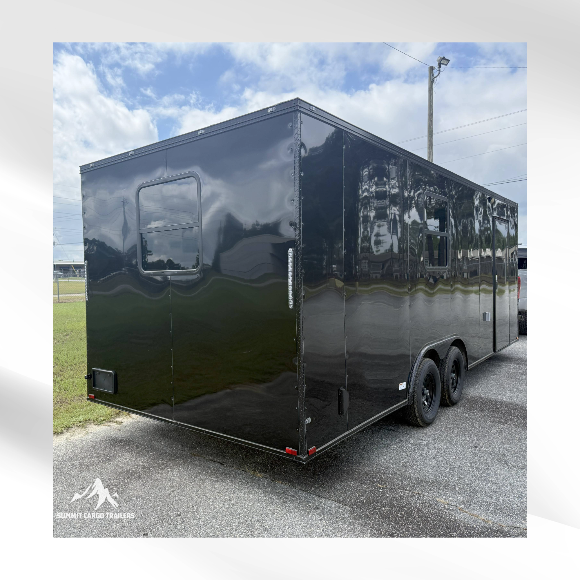 8.5X22TA Black Office Trailer