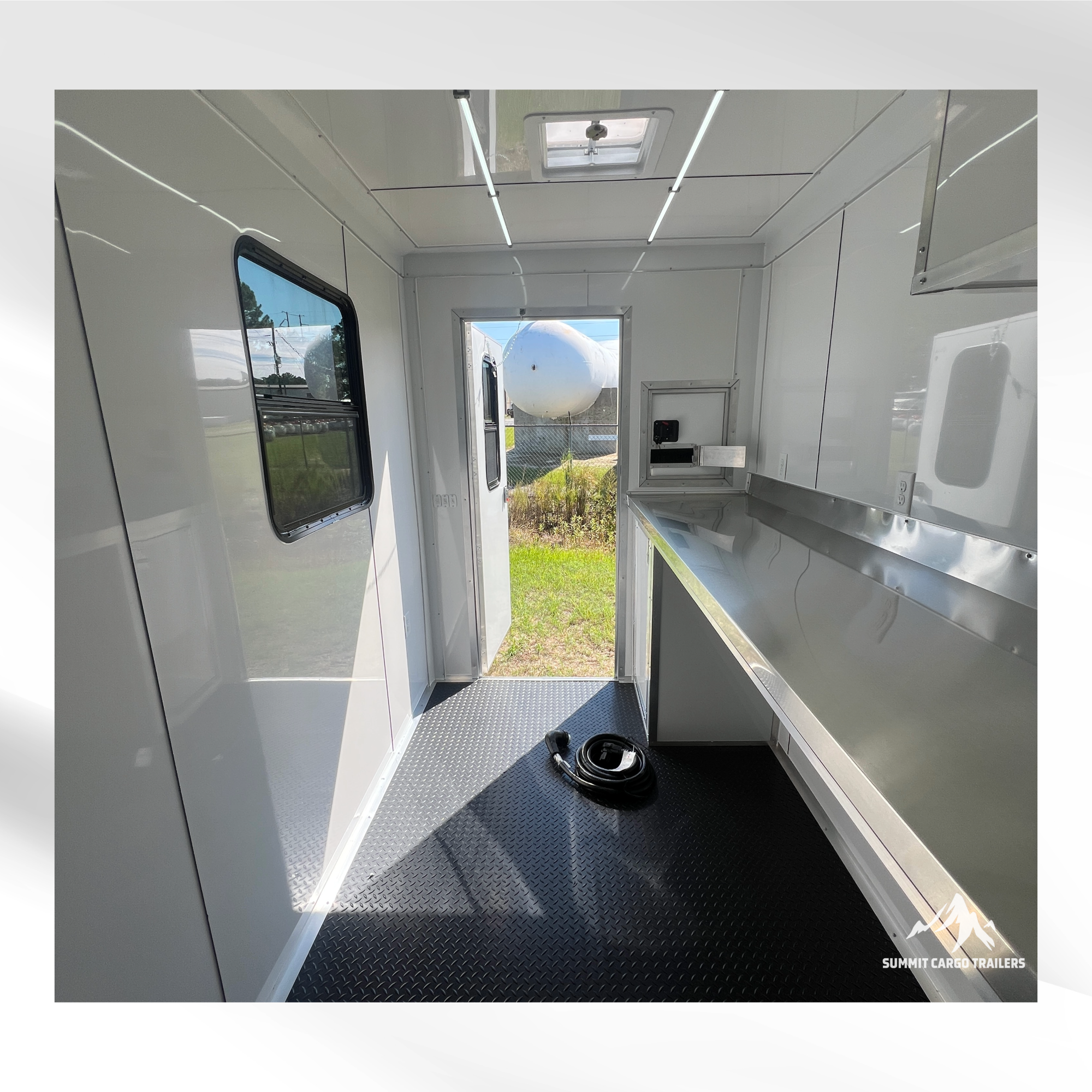 6X10 White Splicing Trailer
