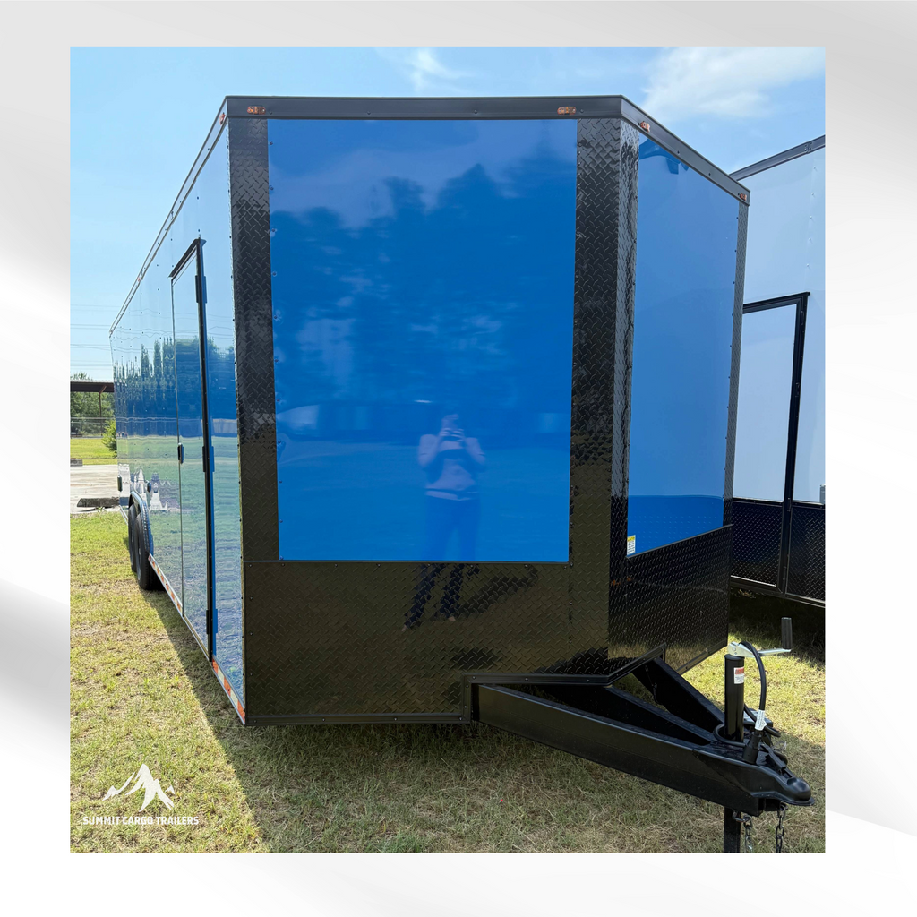 8.5X26TA3 Blue Car Hauler Trailer