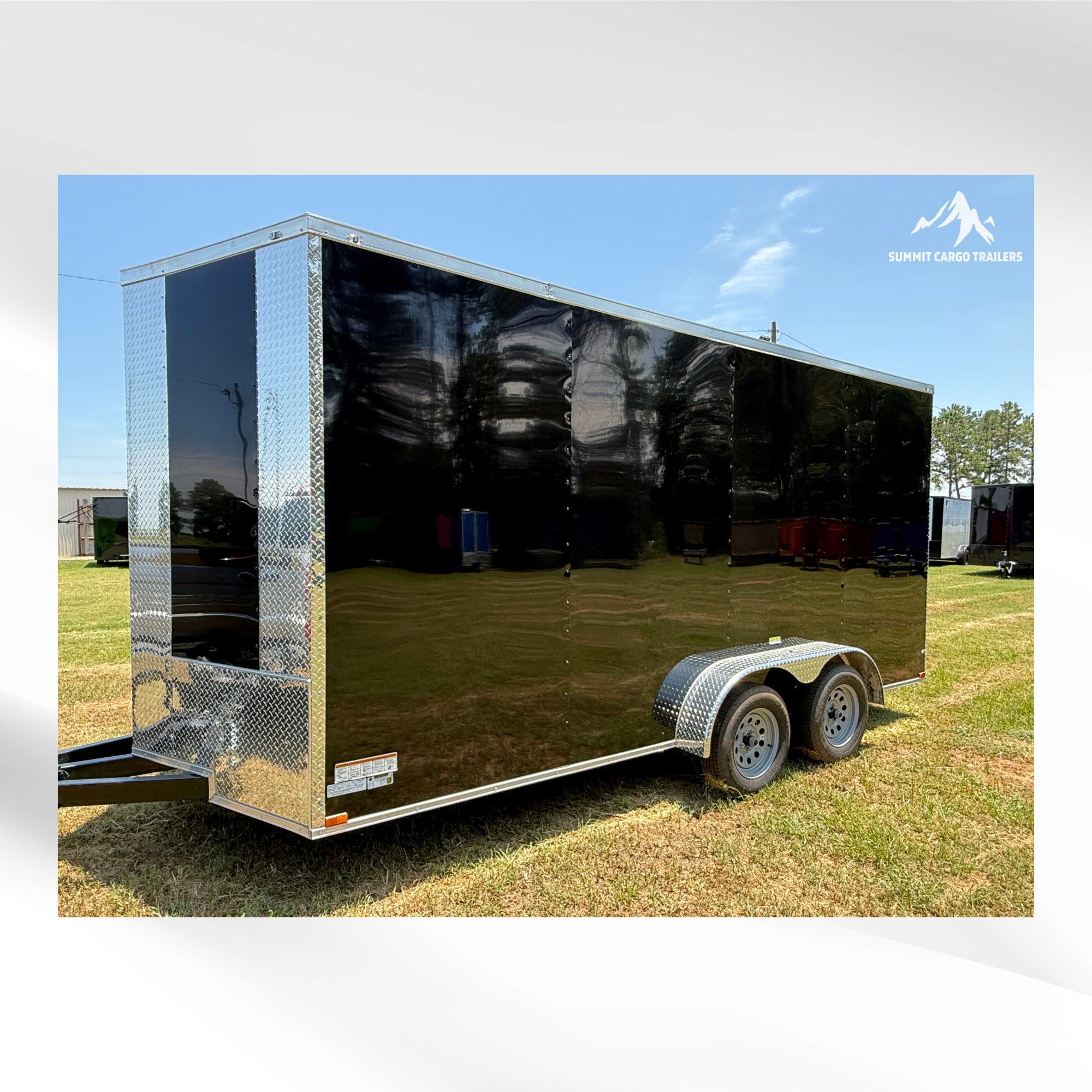 7X16TA Black Standard Trailer