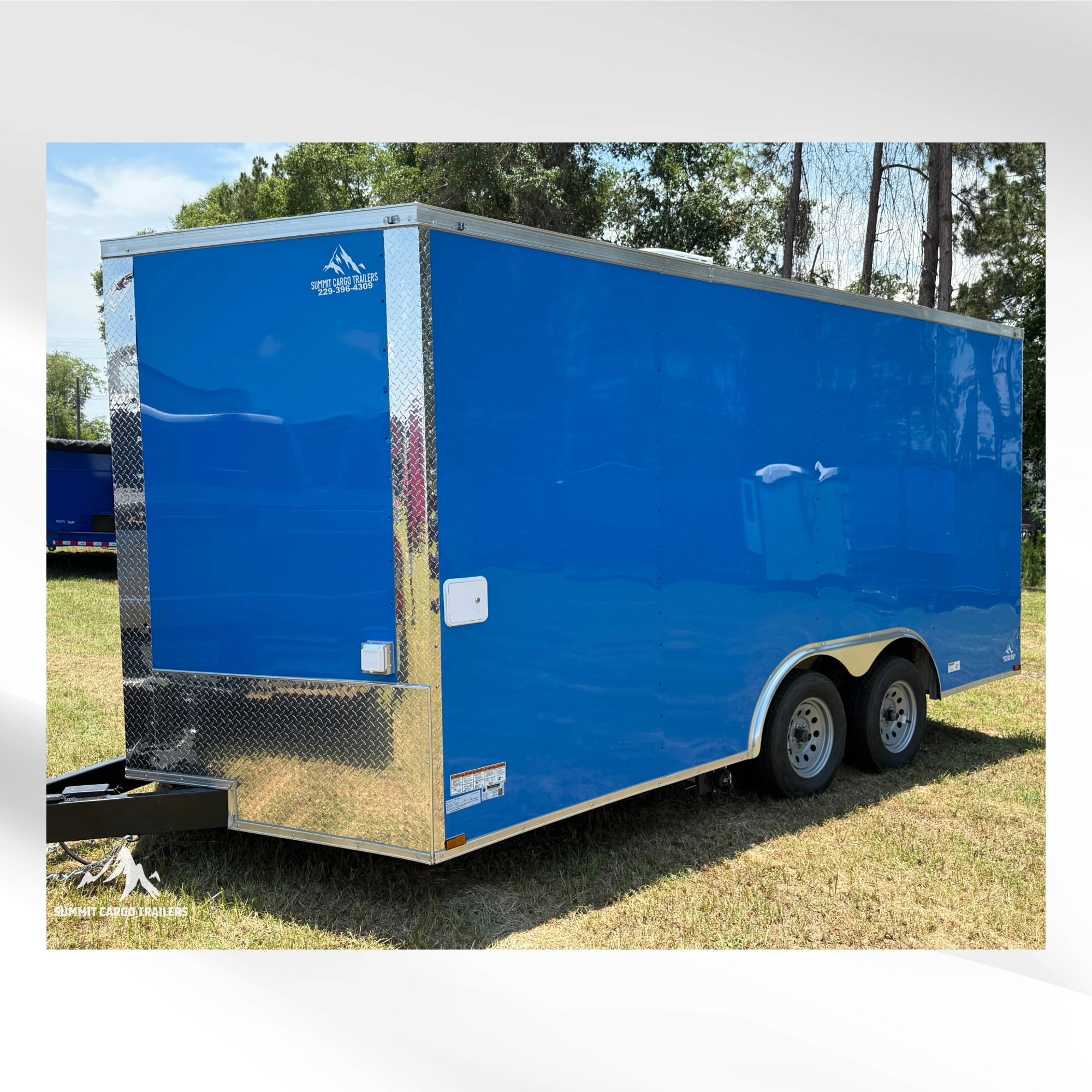8.5X16TA Blue Concession Trailer