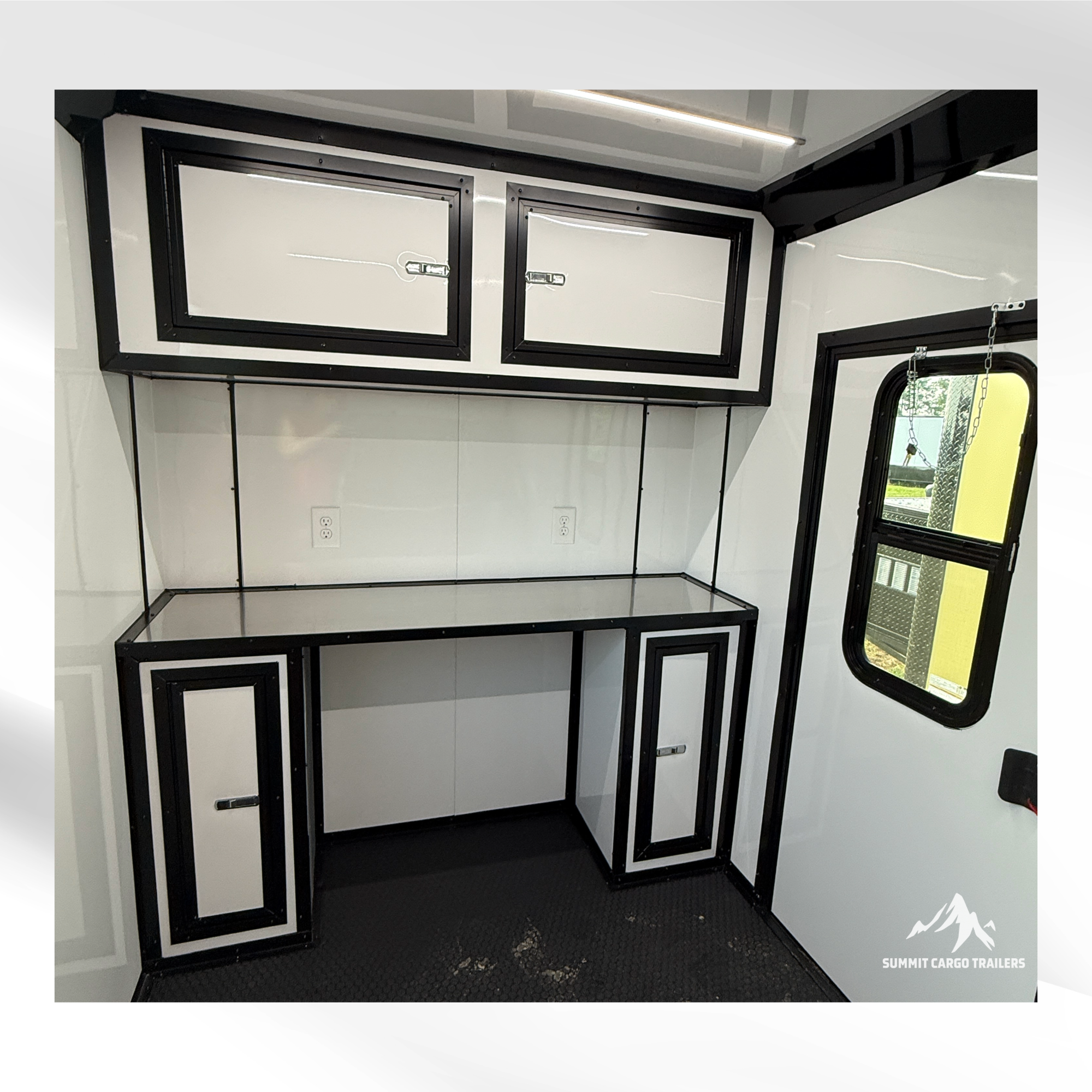 6X12TA Water Blue Pet Grooming Trailer