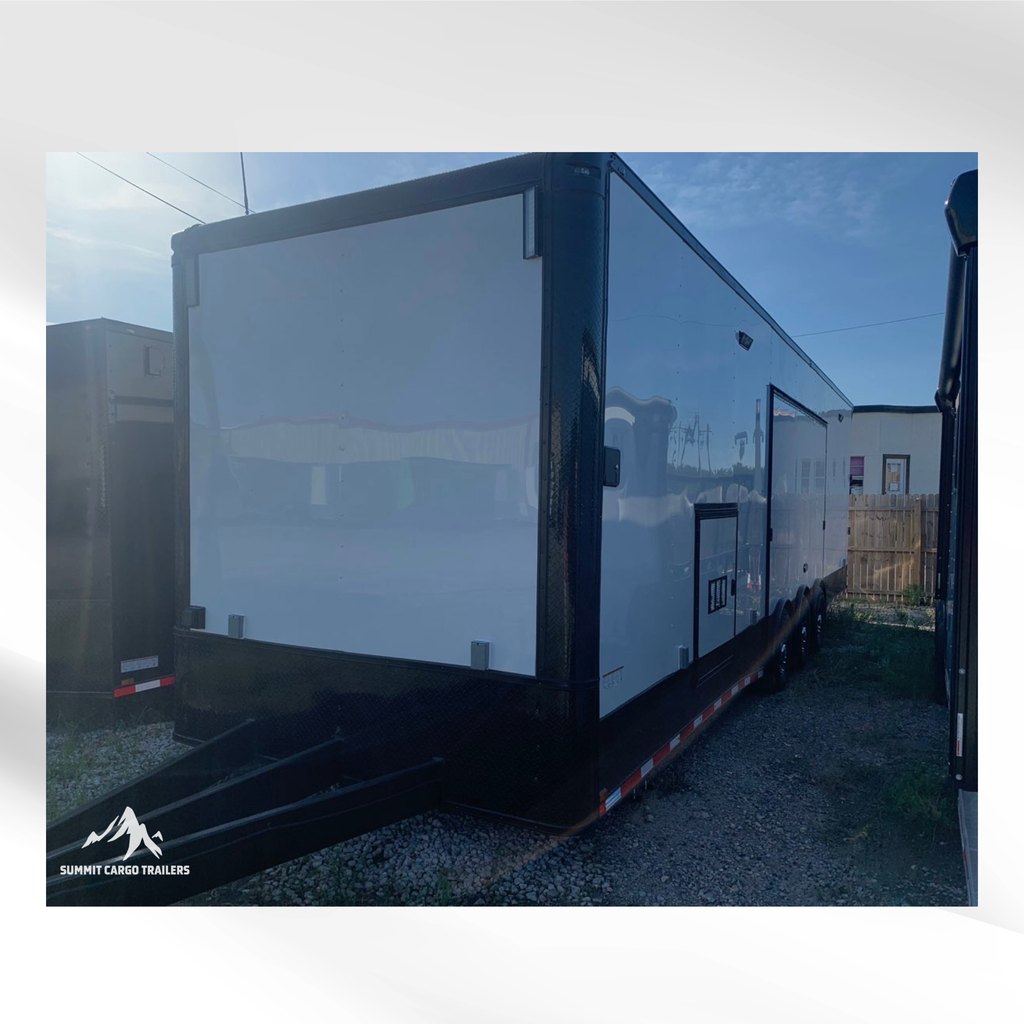 8.5X32TTA White Race Ready Trailer