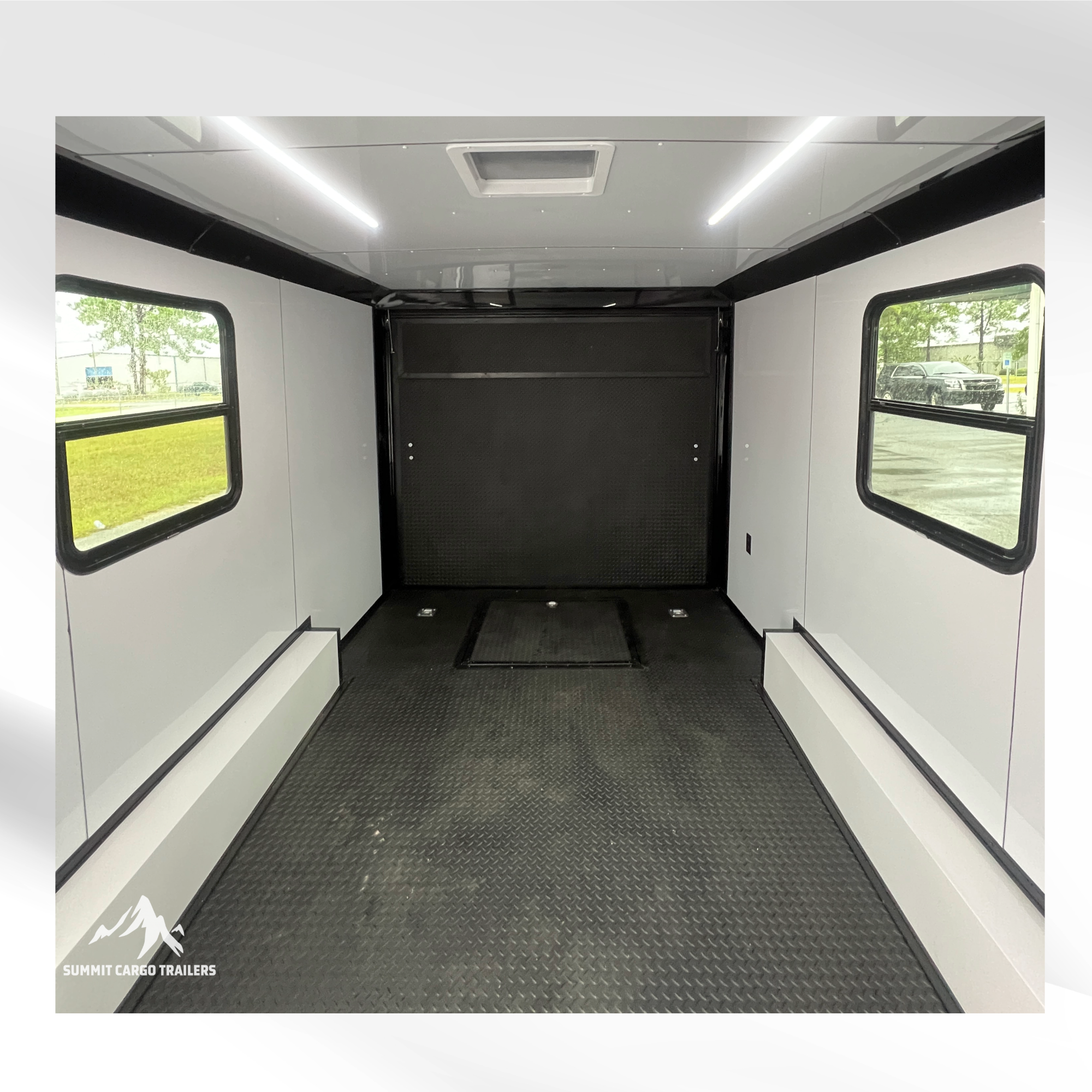 8.5X20TA White Race Ready Trailer