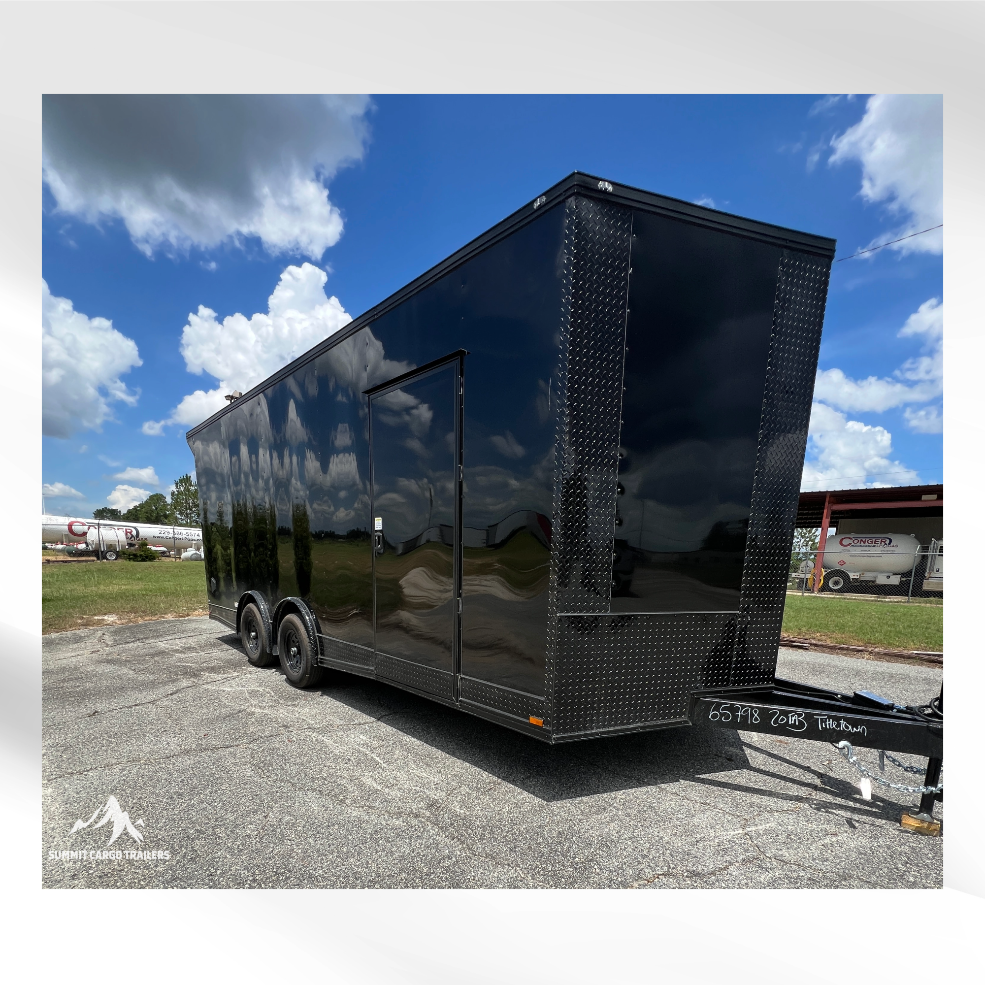 8.5X20TA3 Black Car Hauler Trailer