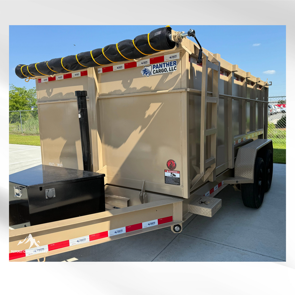 7X14TA Tan Dump Trailer