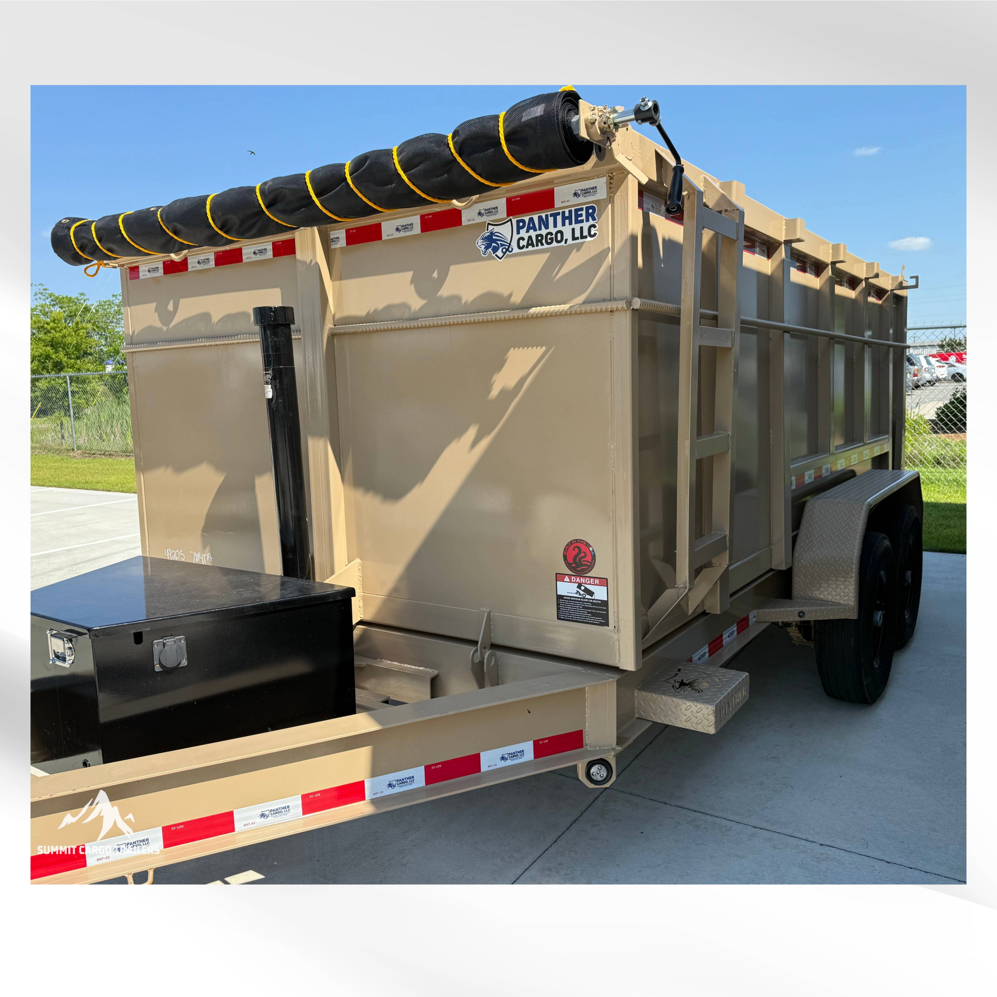 7X14TA Tan Dump Trailer