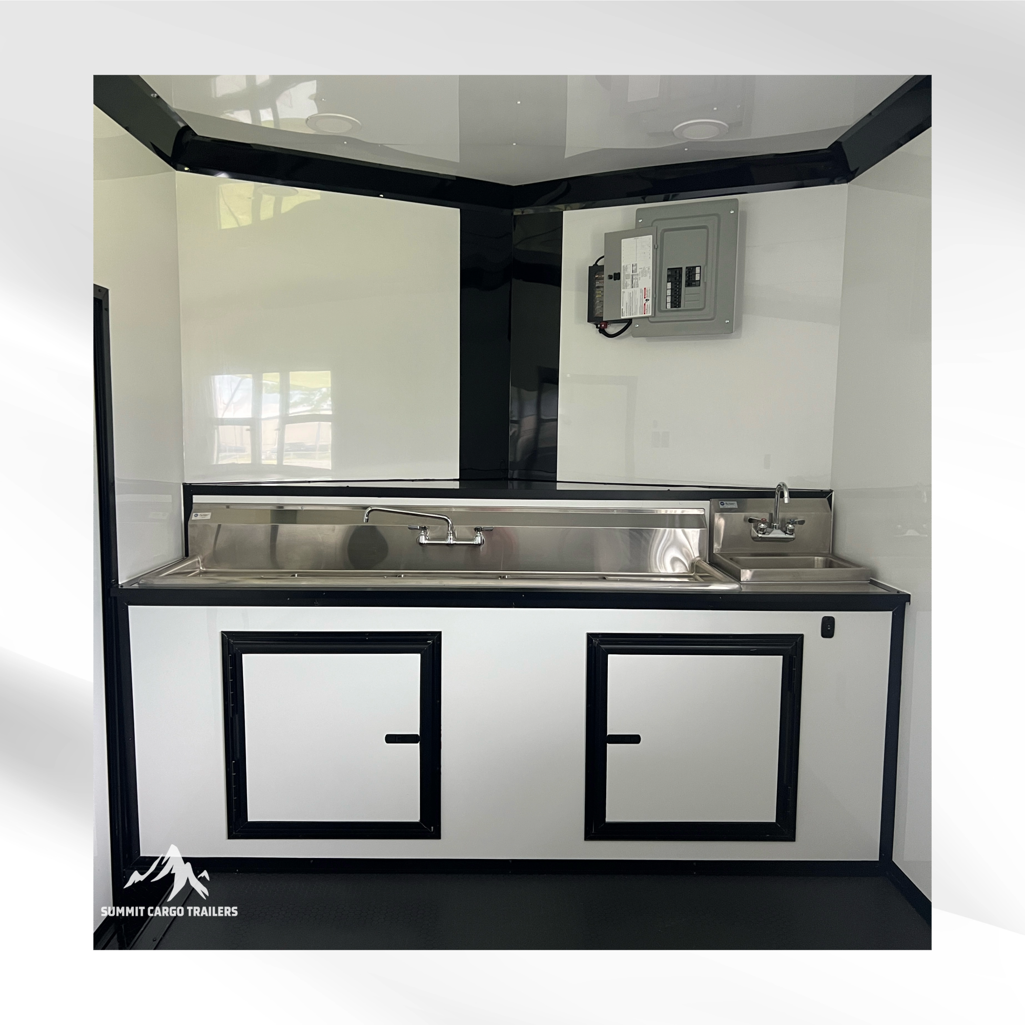 8.5X14TA White Concession Trailer