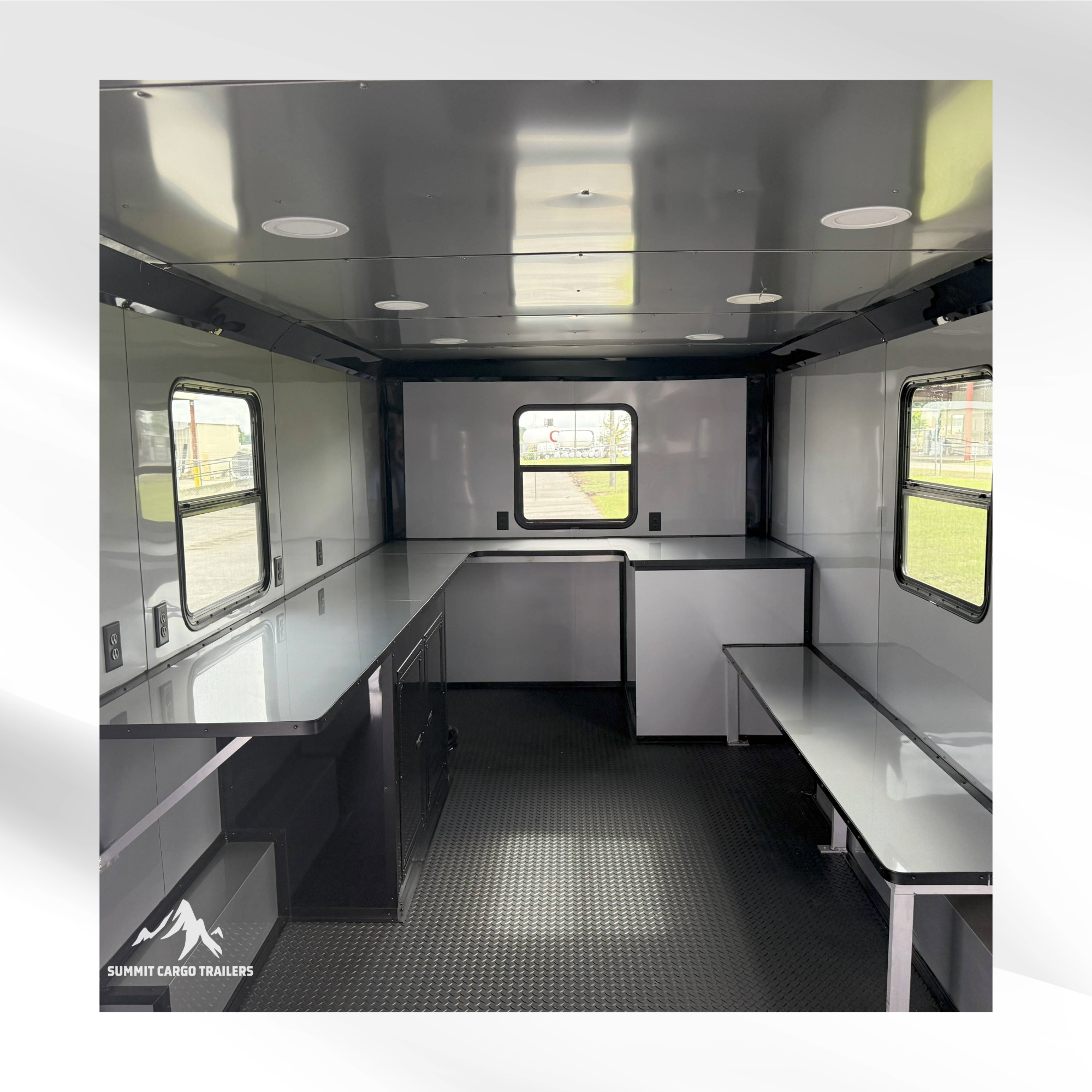 8.5X22TA Black Office Trailer
