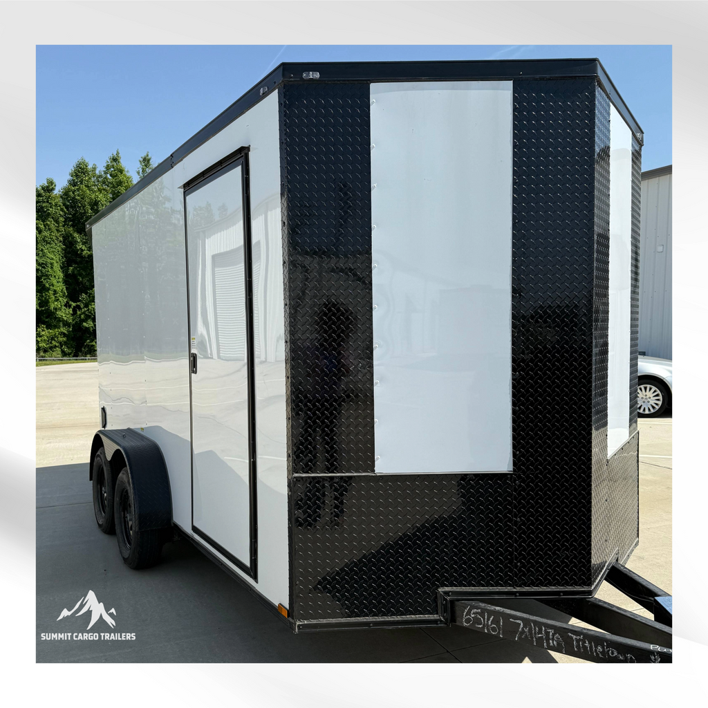 7X14TA White Standard Trailer