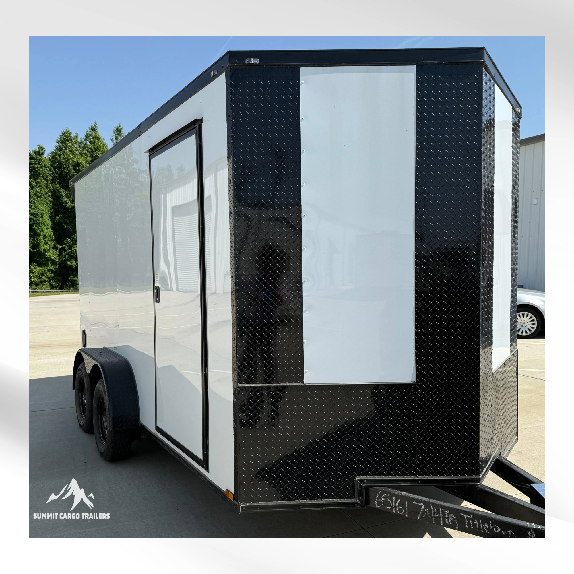 7X14TA White Standard Trailer