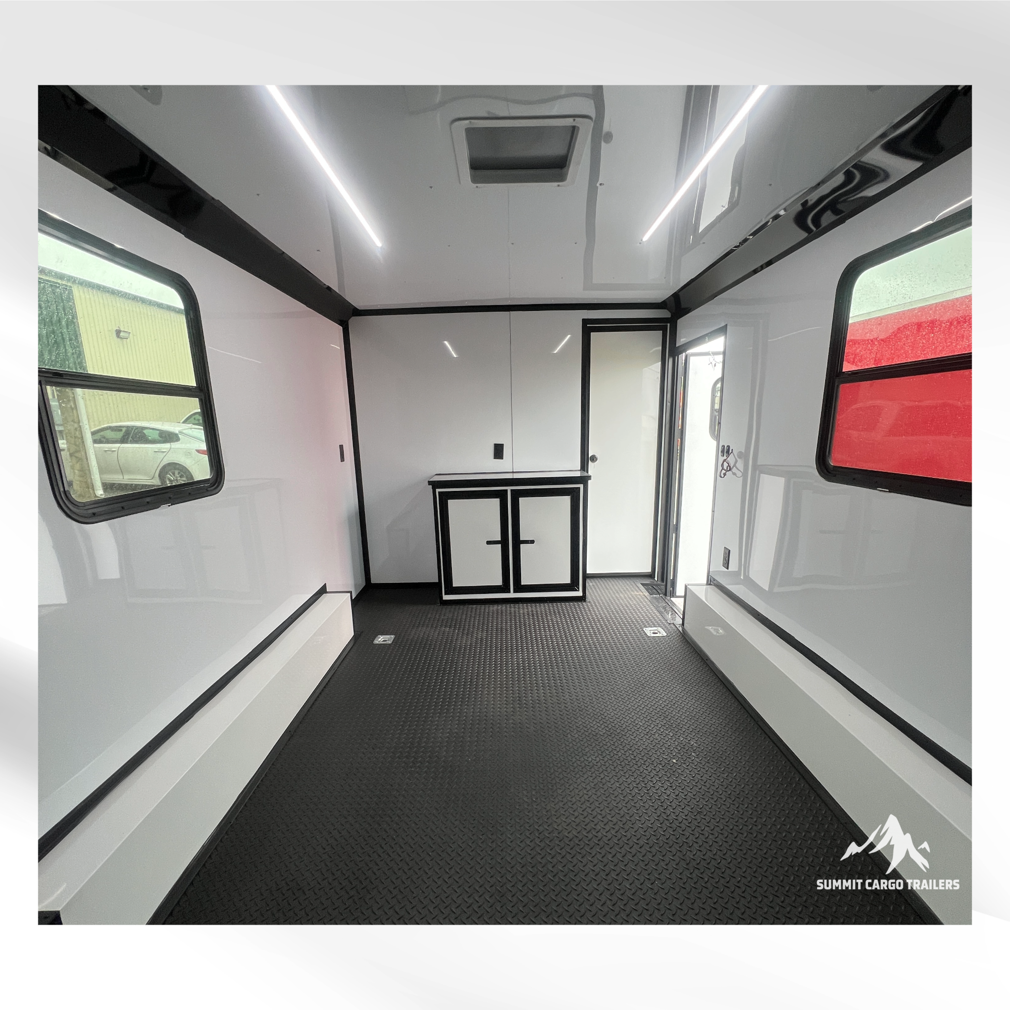 8.5X20TA White Race Ready Trailer