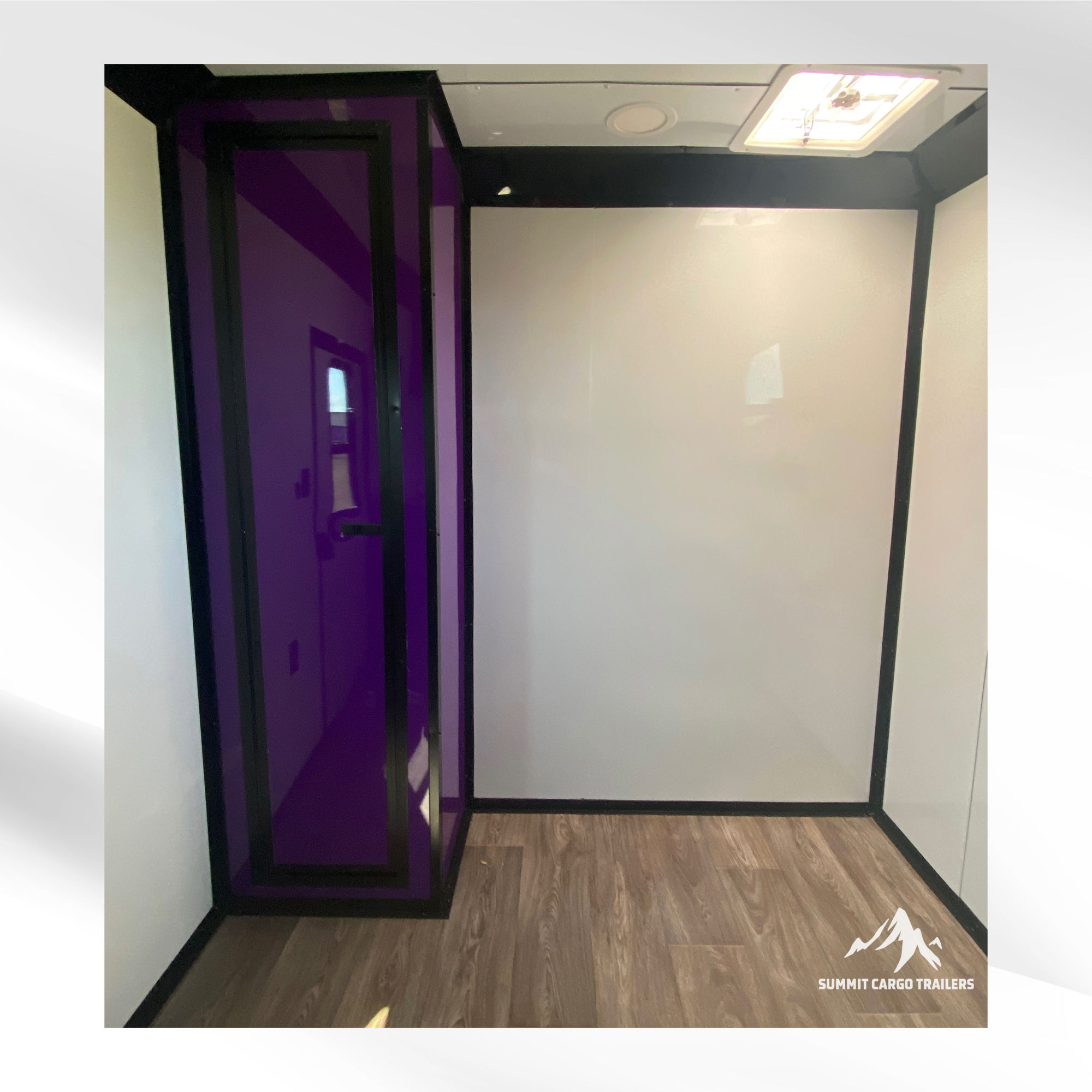 7X12TA Purple Pet Grooming Trailer