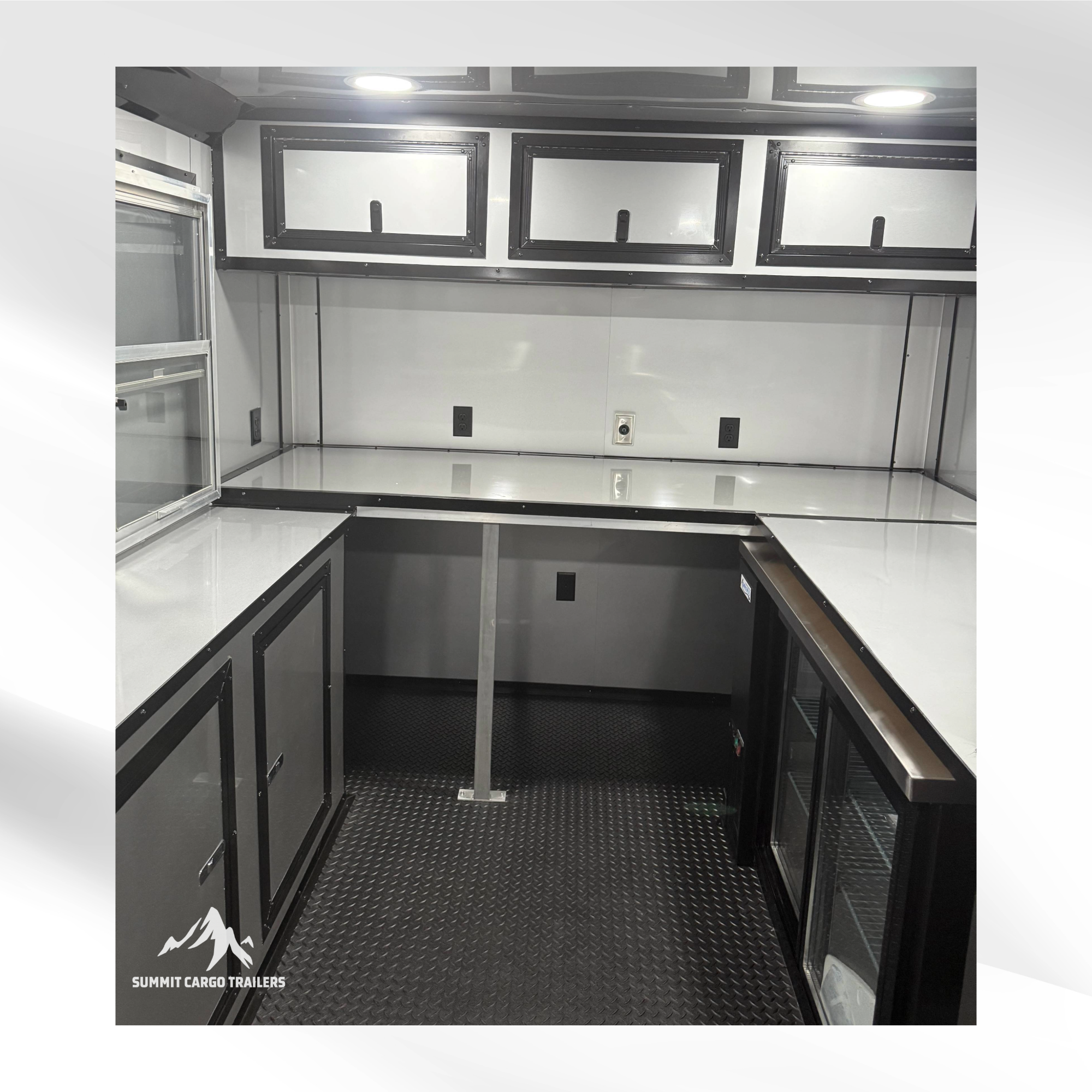 8.5x14TA Black & Wood Siding Coffee Trailer