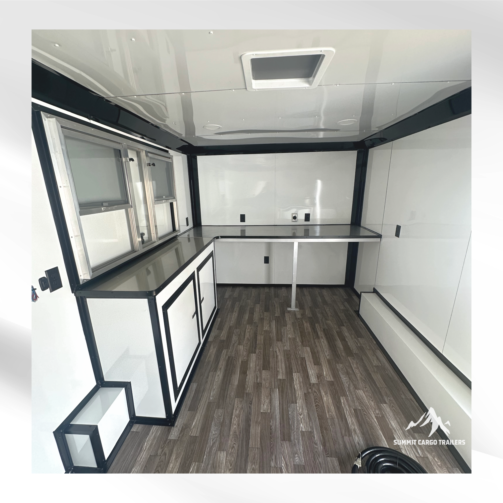 8.5X14TA Black Concession Trailer