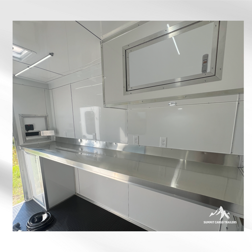 6X10 White Splicing Trailer