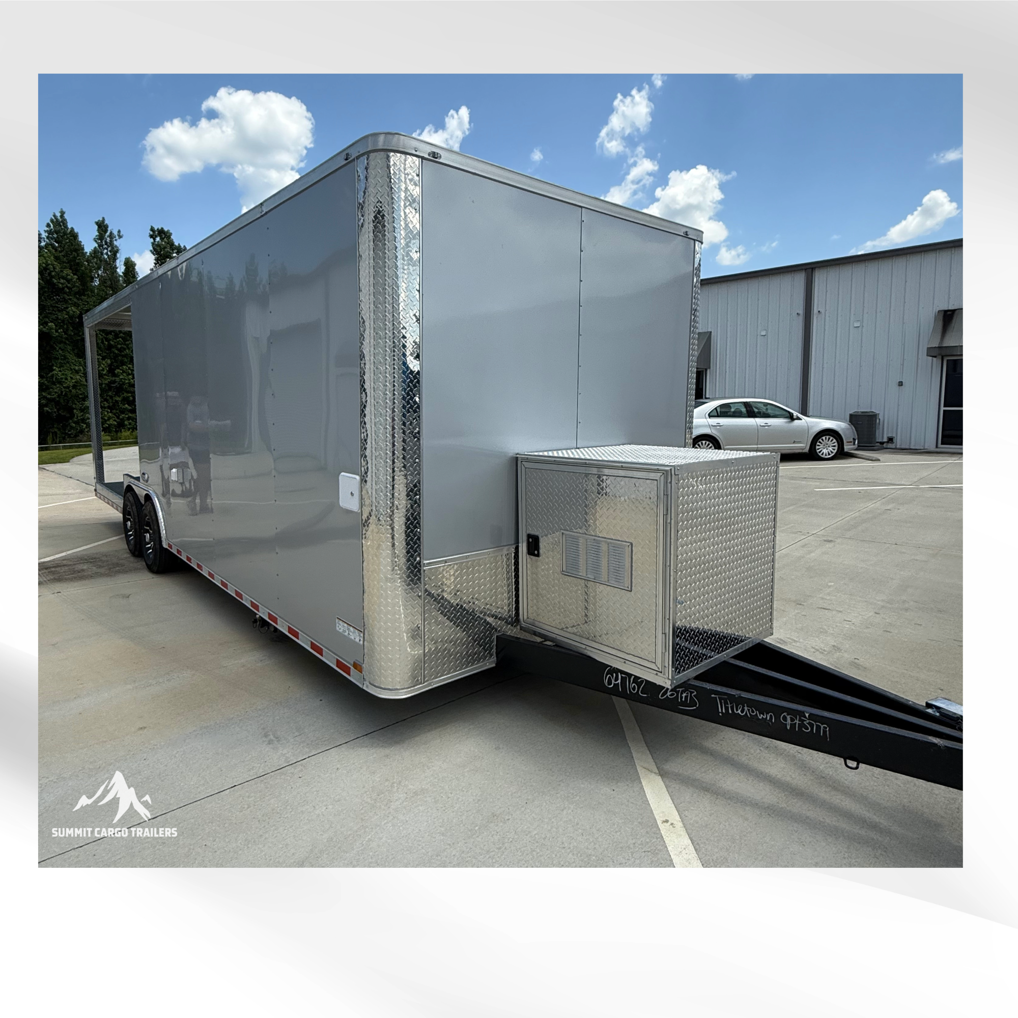 8.5X26TA3 Silver Concession Porch Trailer
