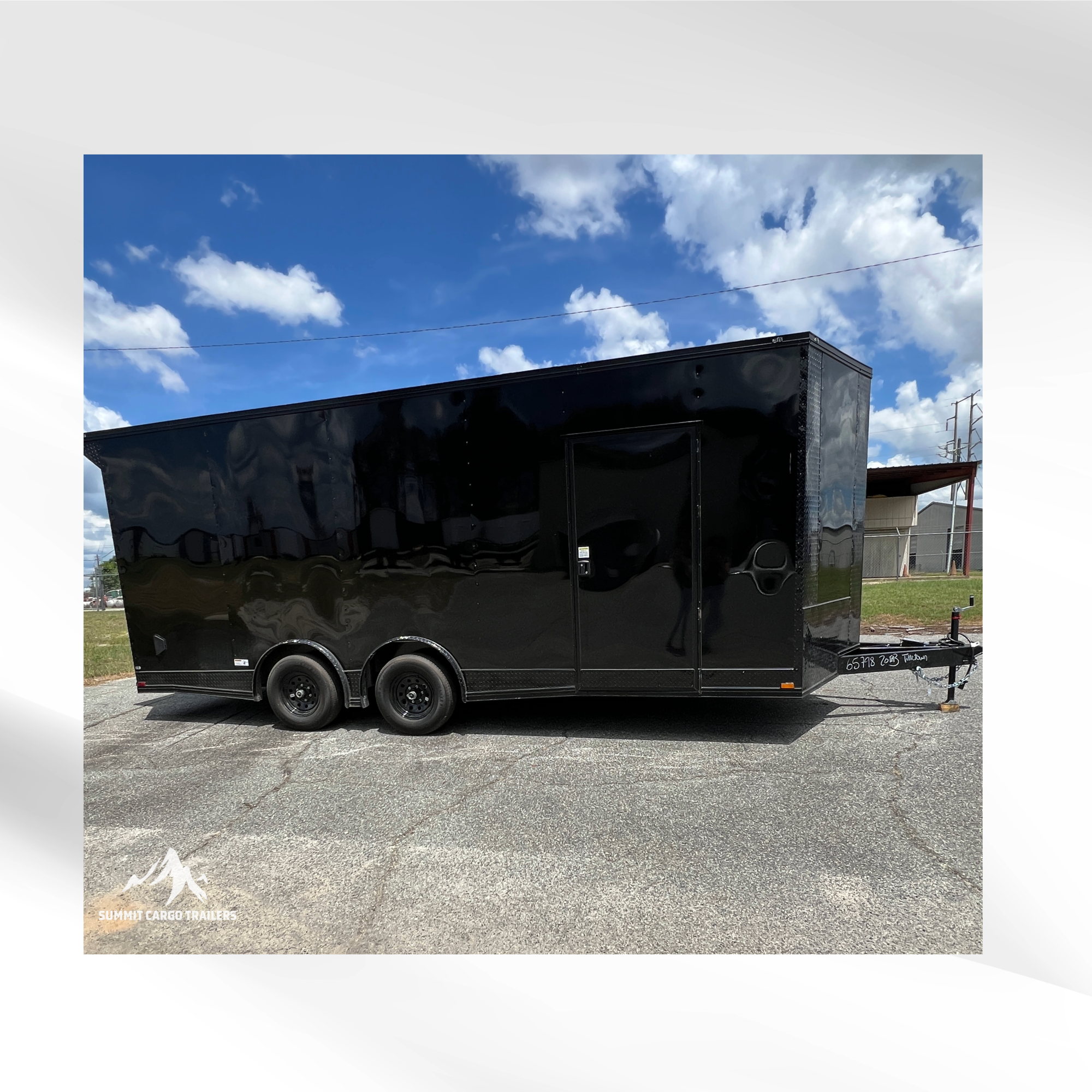8.5X20TA3 Black Car Hauler Trailer