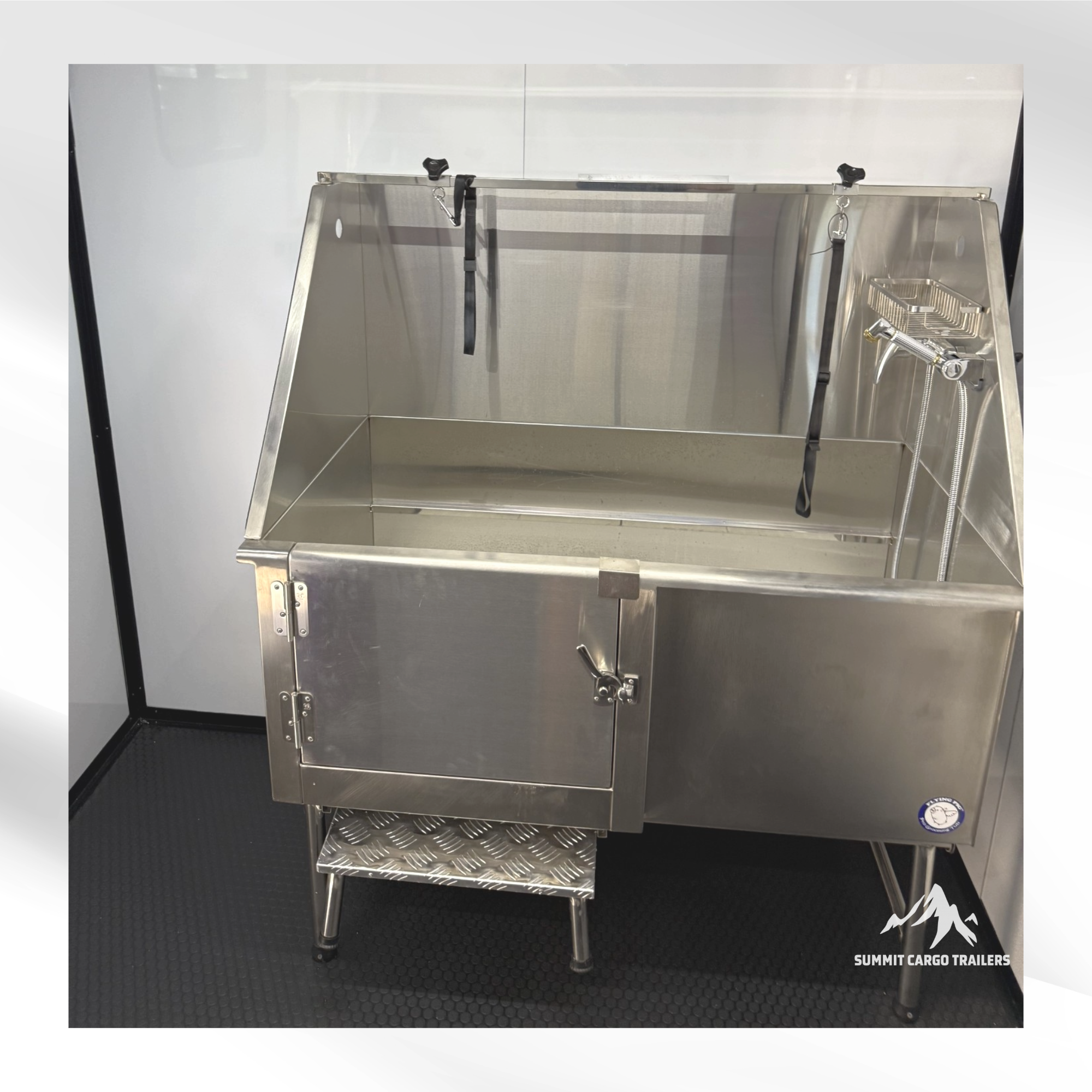 7X12TA Purple Dog Grooming Trailer