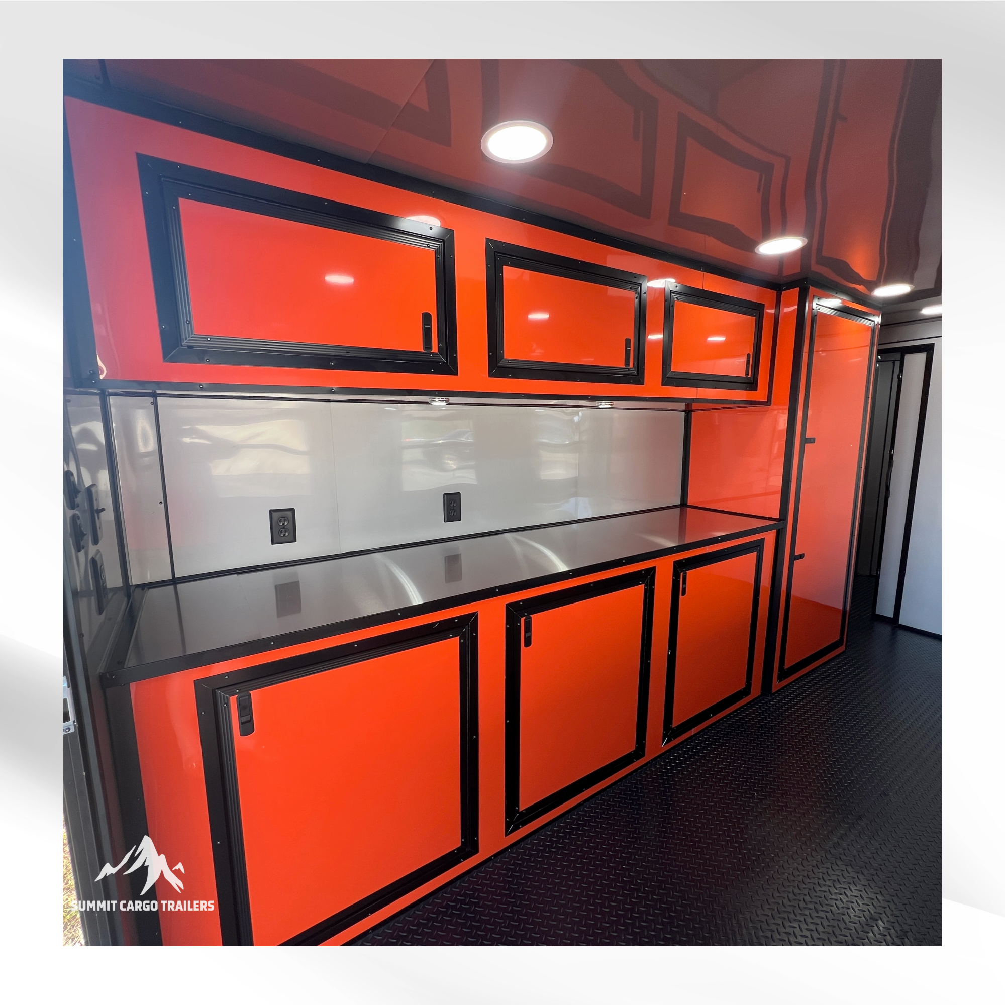 8.5X18TA Orange Office Trailer