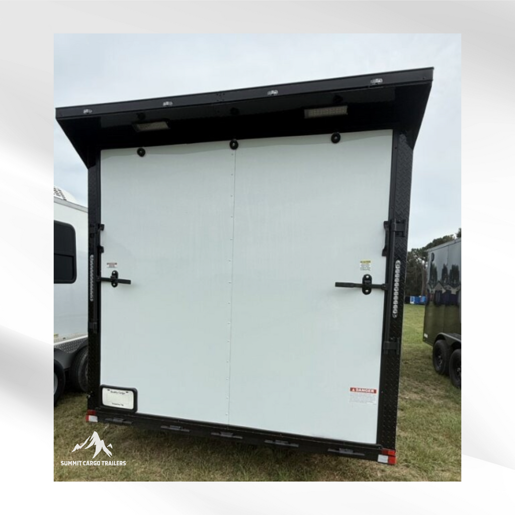 8.5X26TA White Car Hauler Trailer