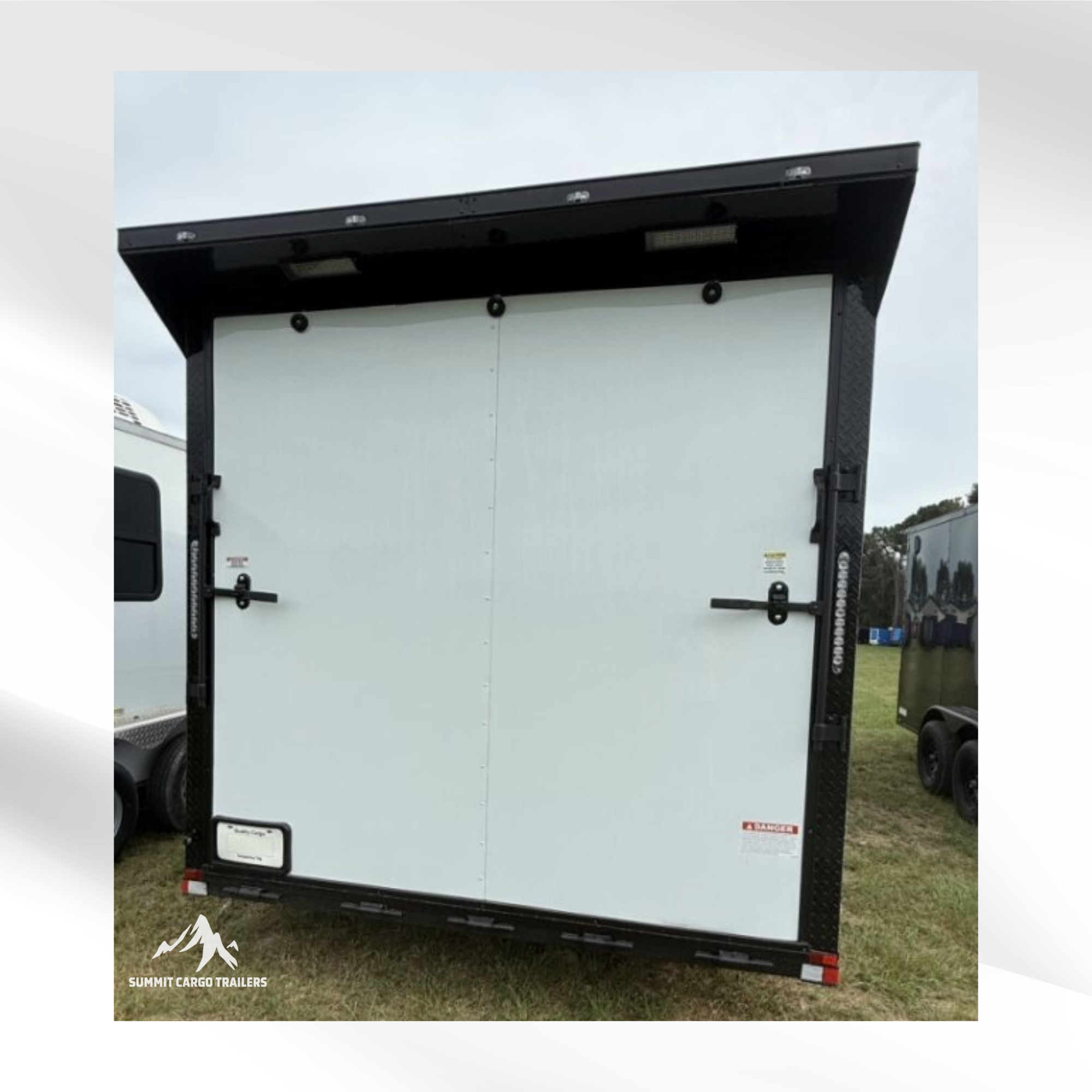 8.5X26TA White Car Hauler Trailer