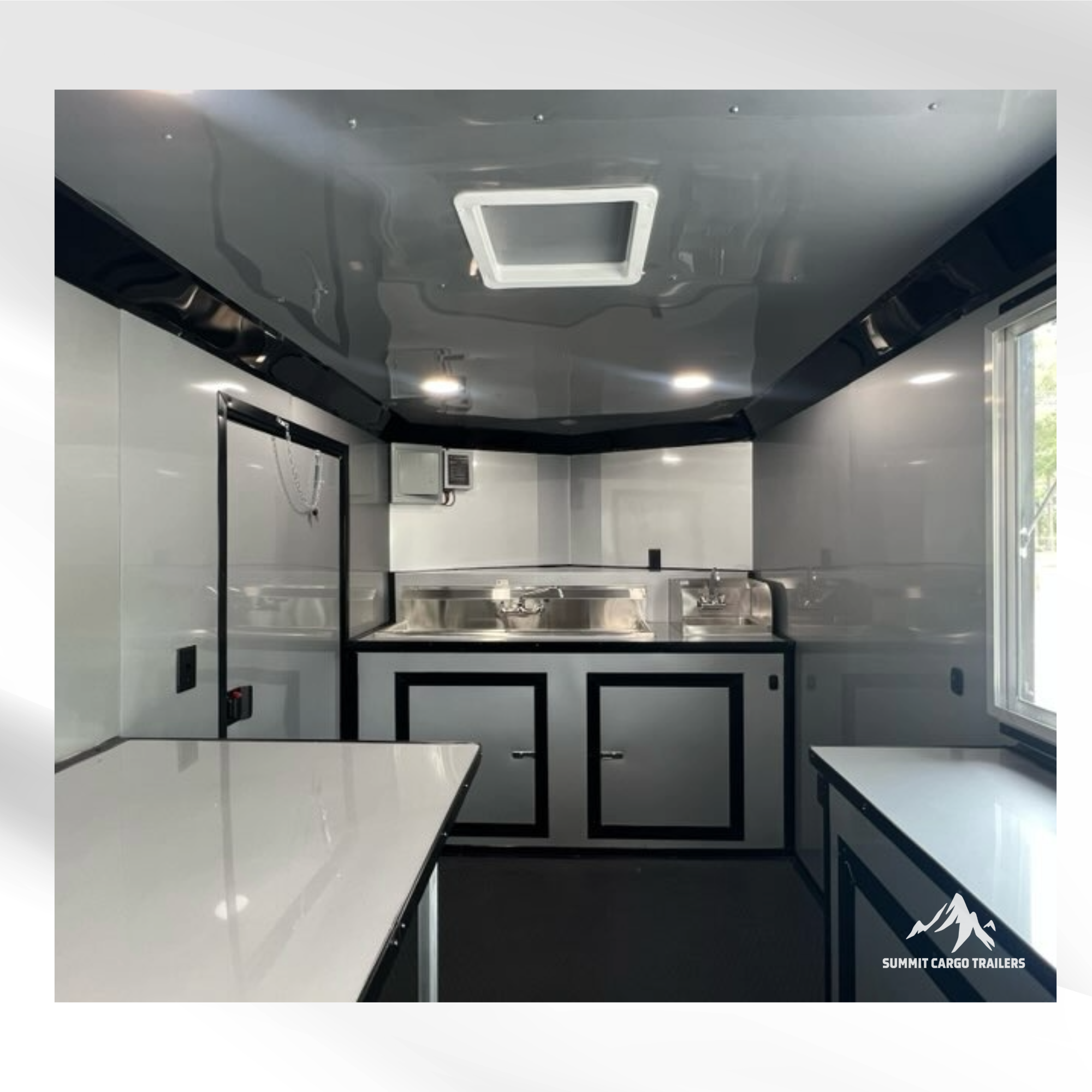 7X14TA Indigo Blue Beverage Concession Trailer